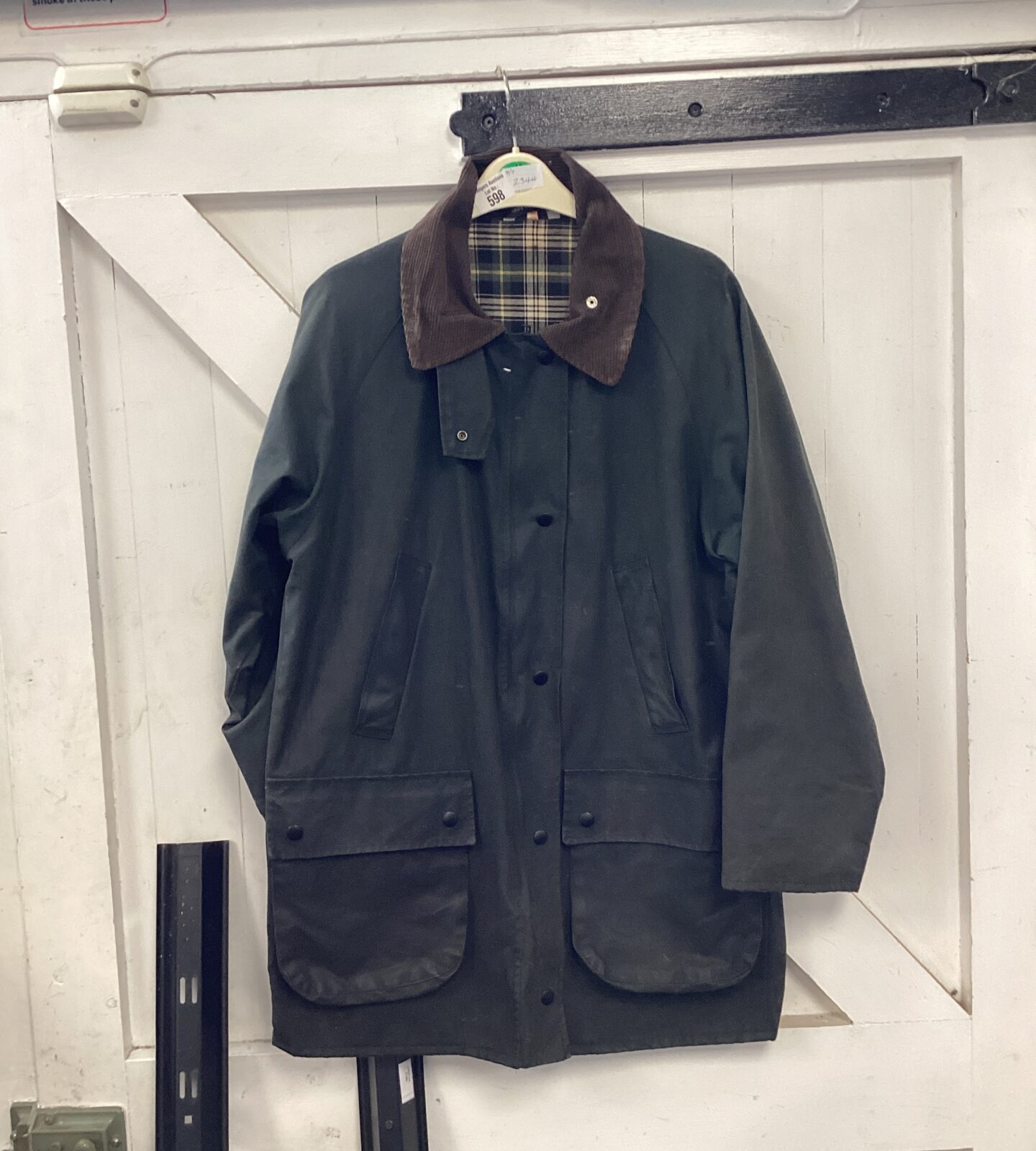 barbour style wax jacket size m