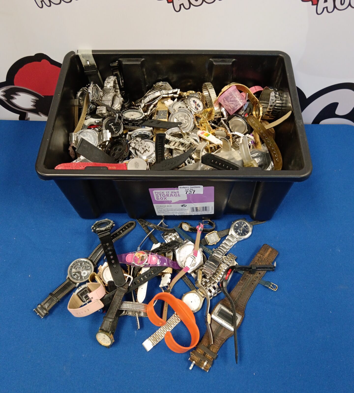 Large box of watches for repair