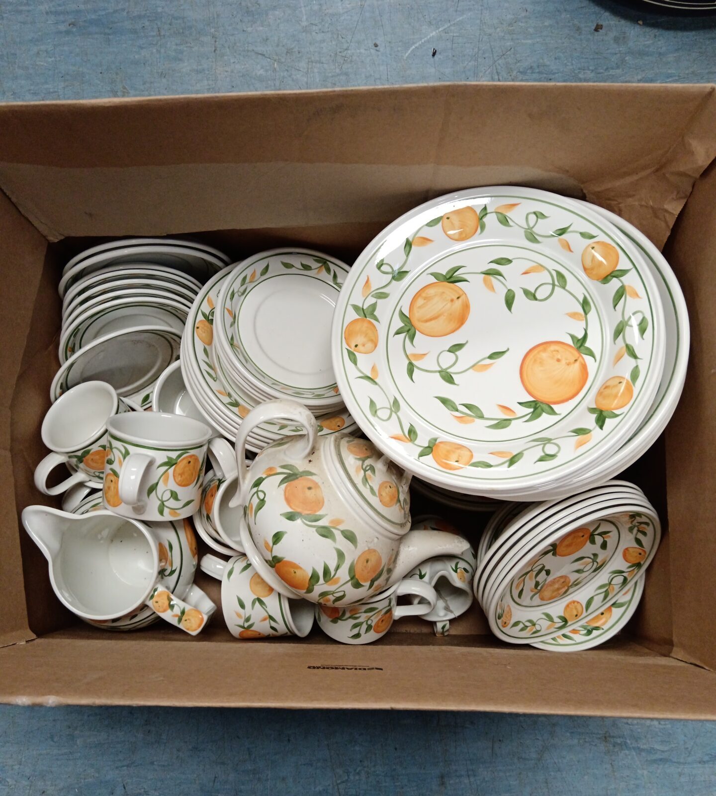 Large portmeirion mandarin dinner service