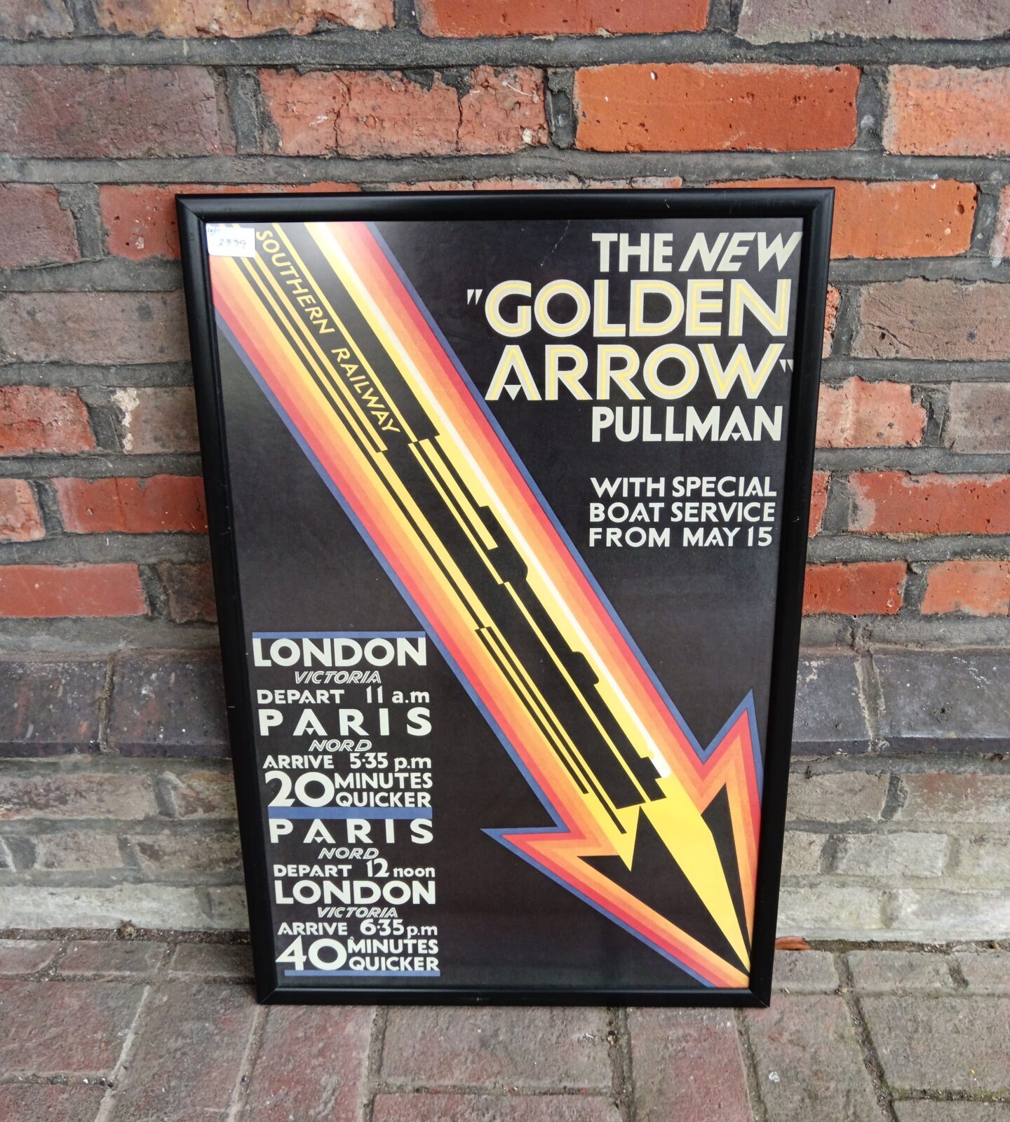 The new golden arrow Pullman southern railway poster