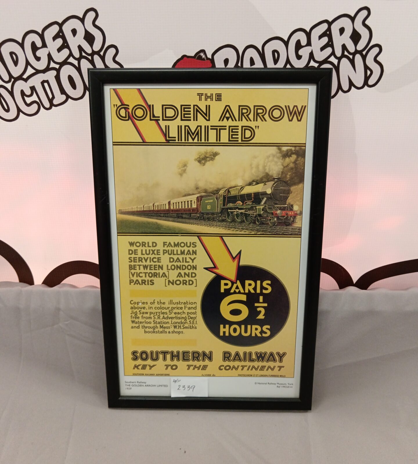 National railway museum the golden arrow limited framed print