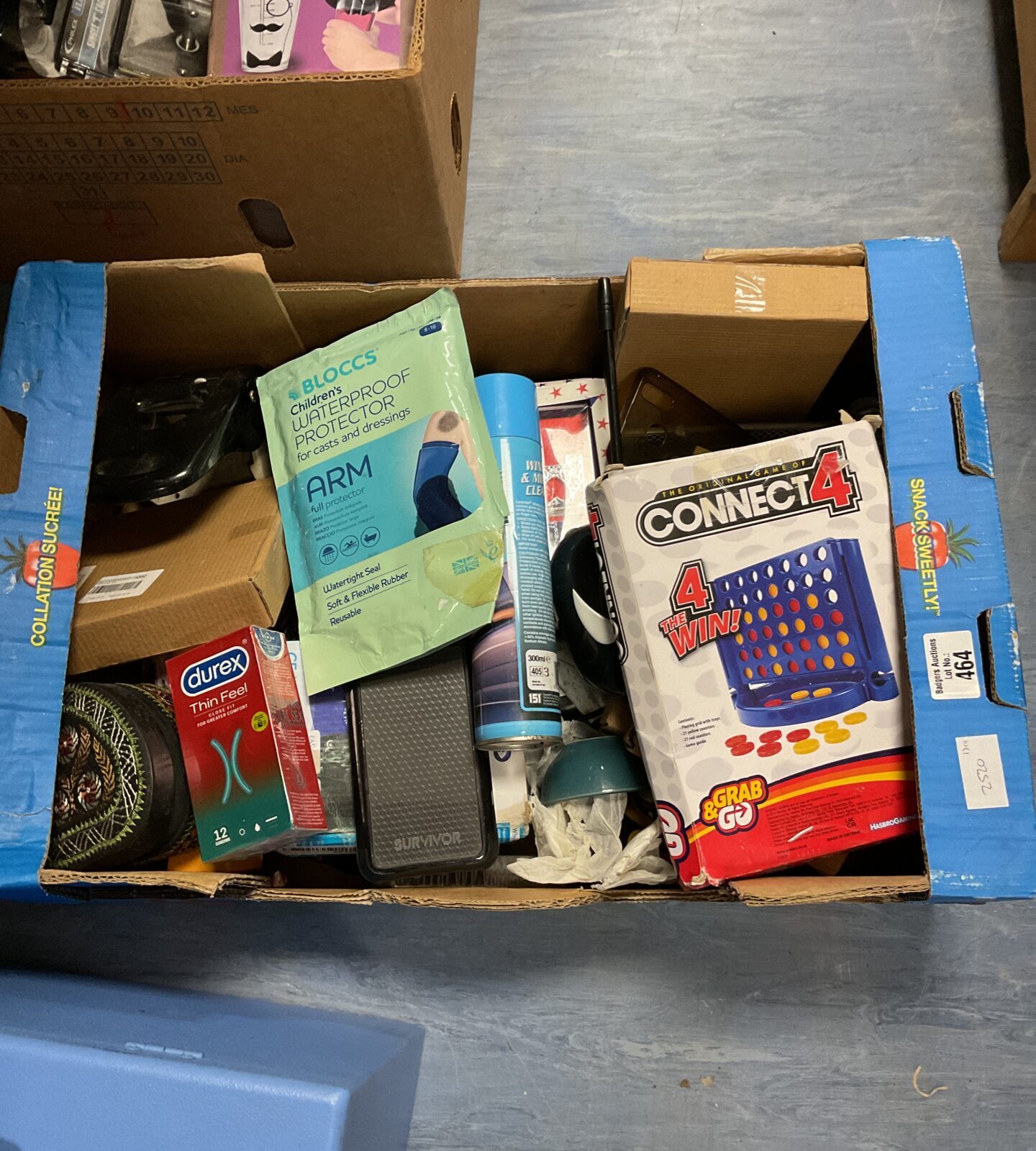 Box of mixed including connect 4