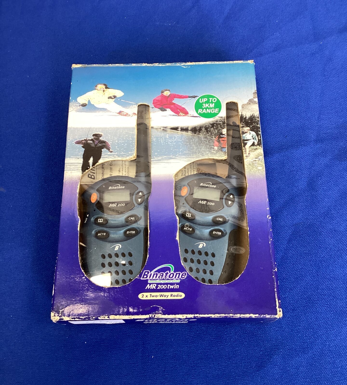 As New in box Binatone 2 way radio walkie talkies new batteries  fitted working