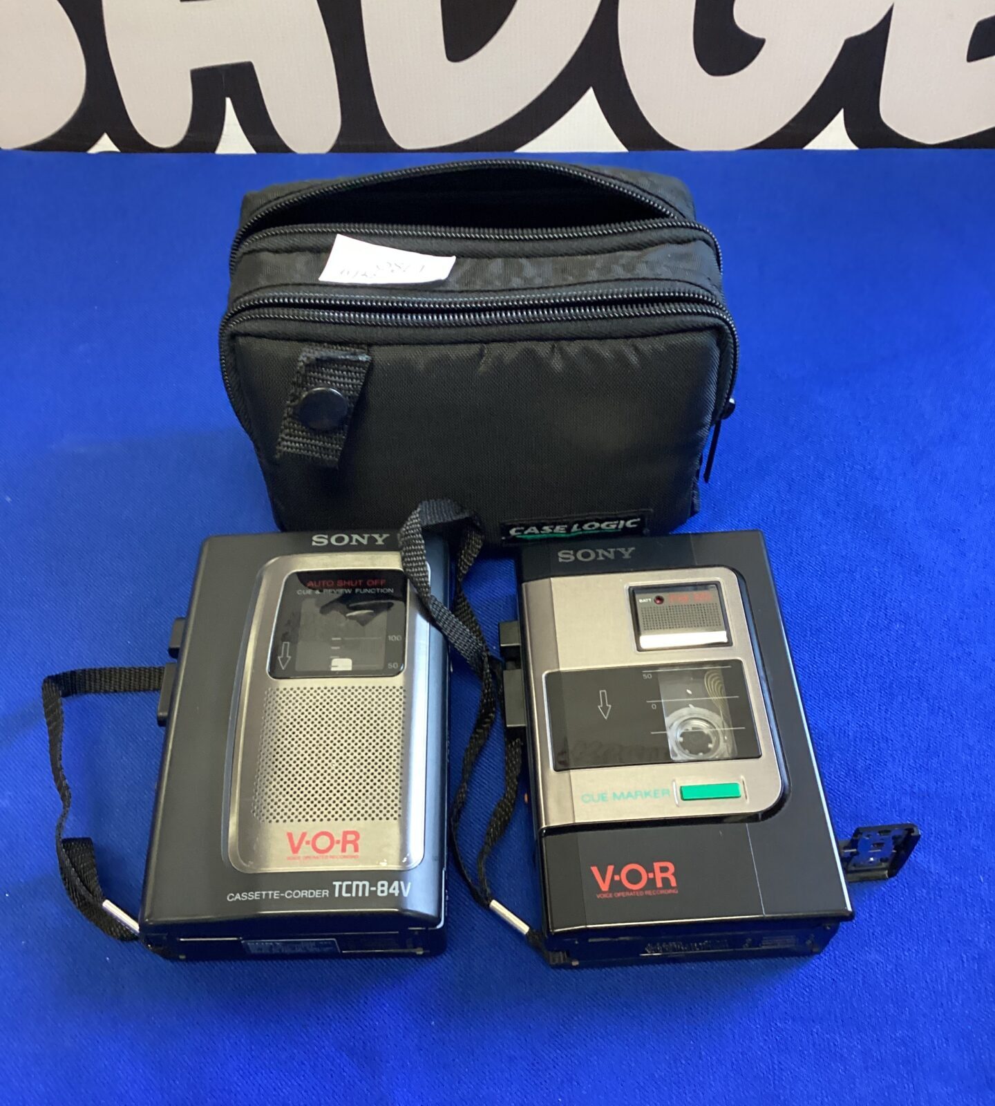 Two sony dictaphones inc TCM-84V & TGM-37V