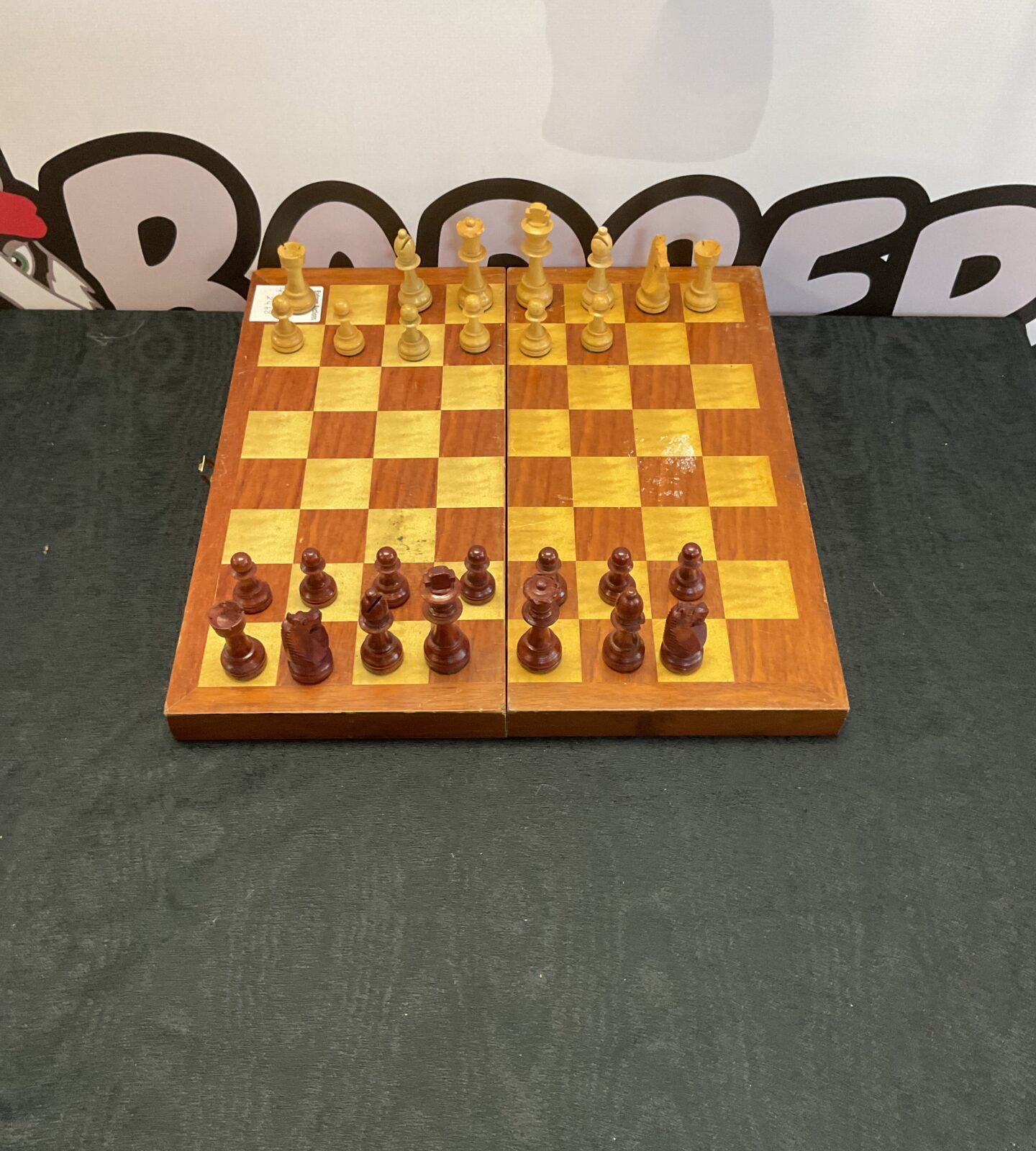 Chess set with missing pieces