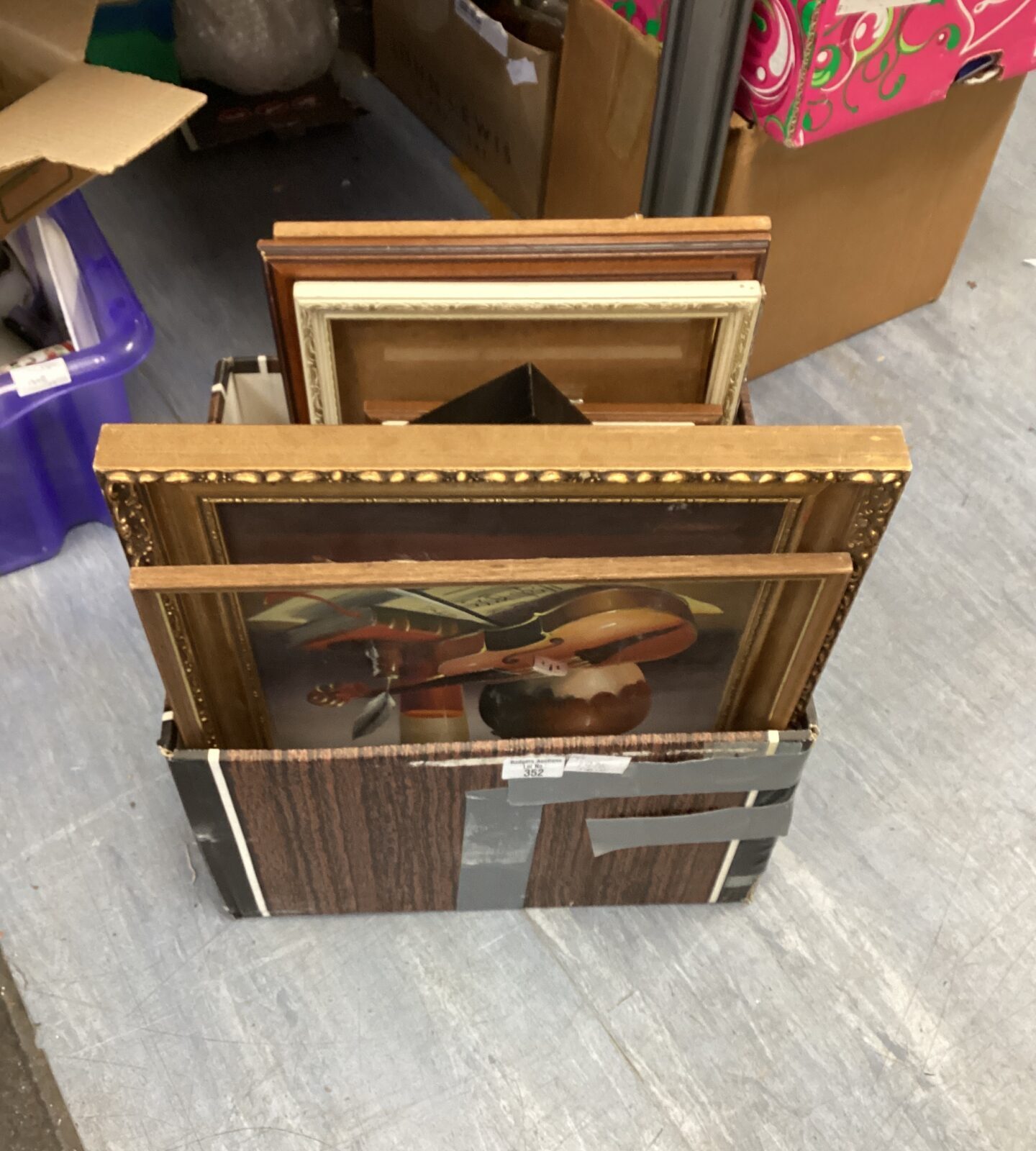 Box of picture frames