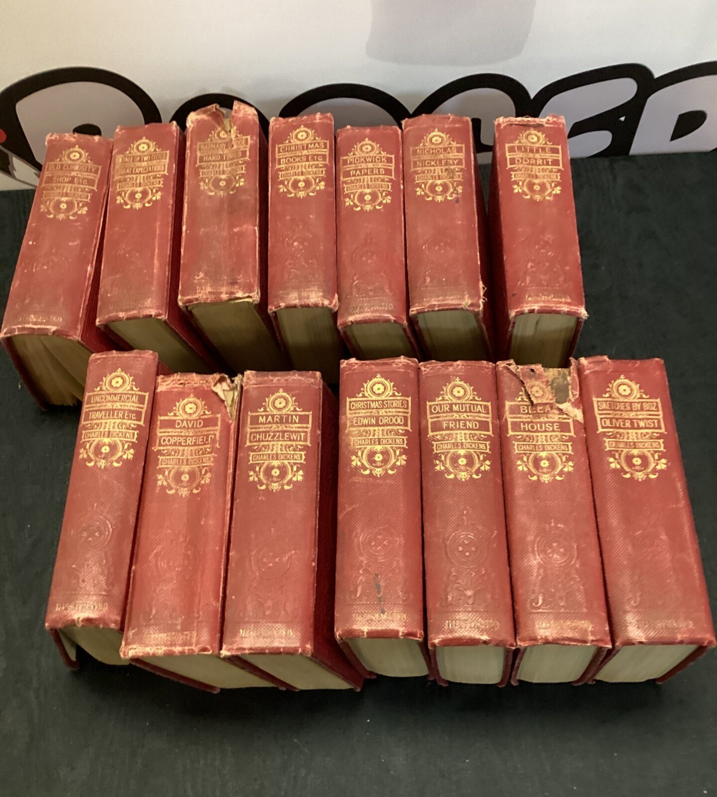 Collection of vintage charles dickens novels