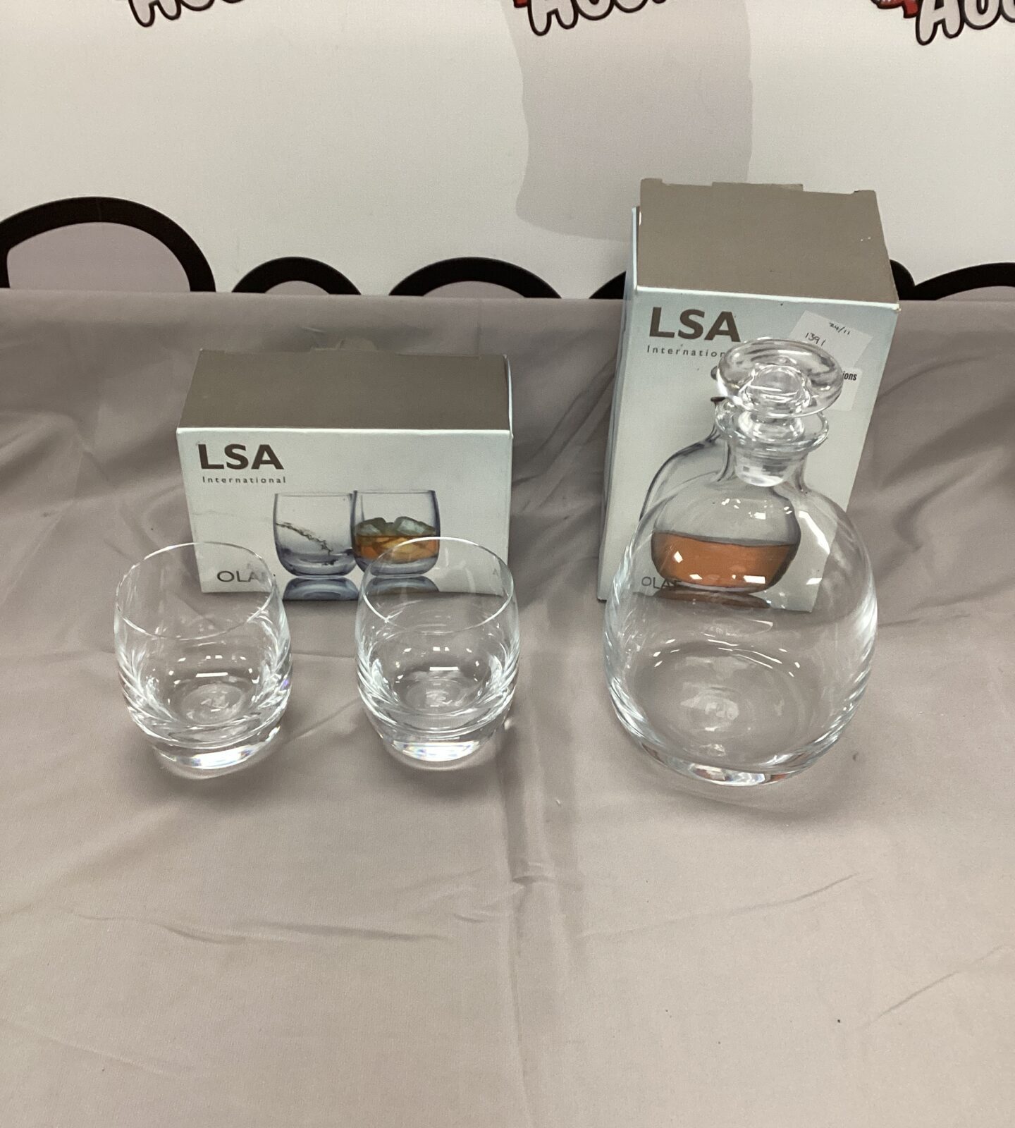 LSA international Olaf Decanter and Tumblers