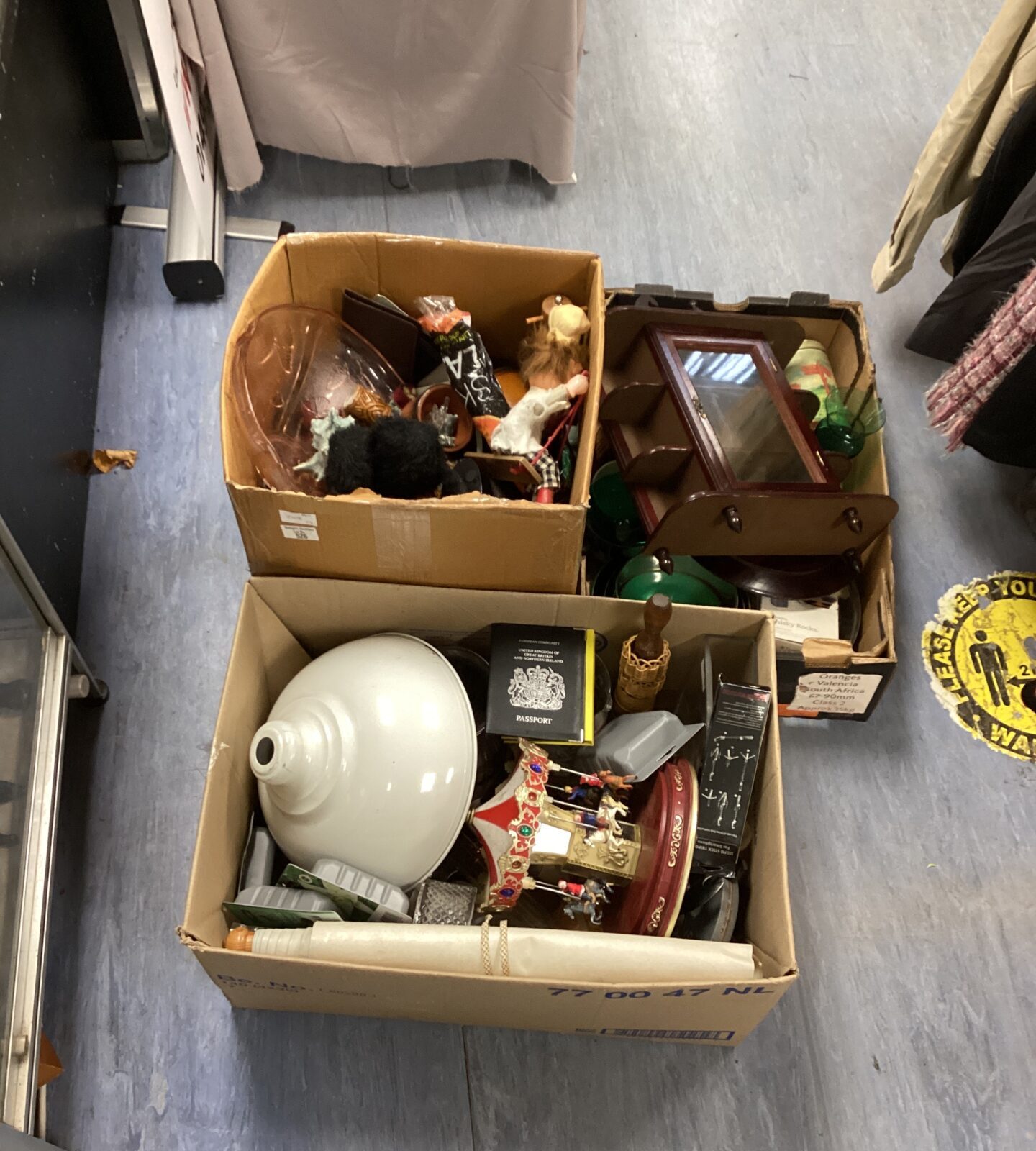 Three Boxes of House clearance items