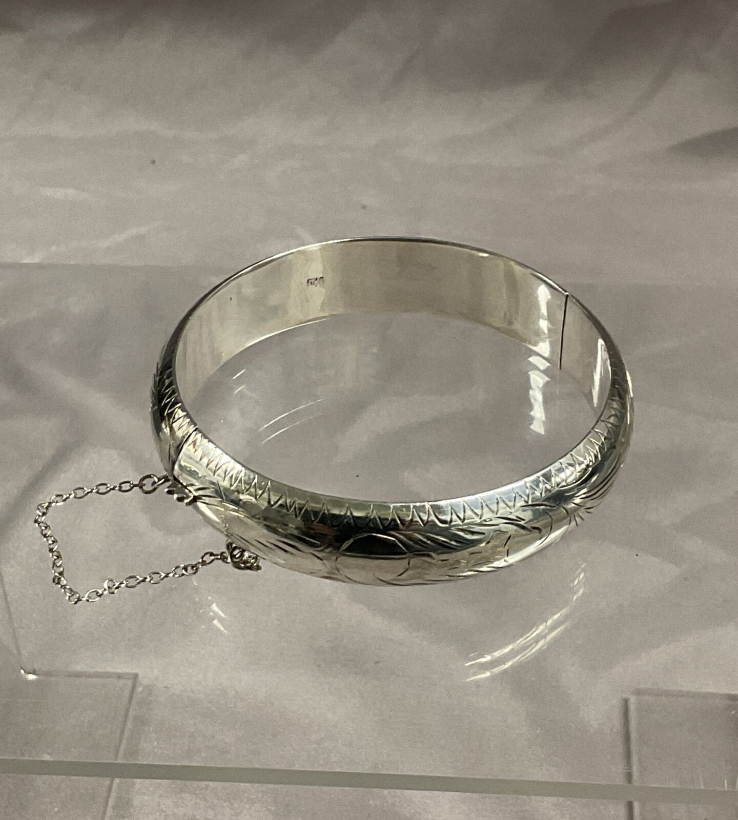 925 silver hinged bracelet 20g