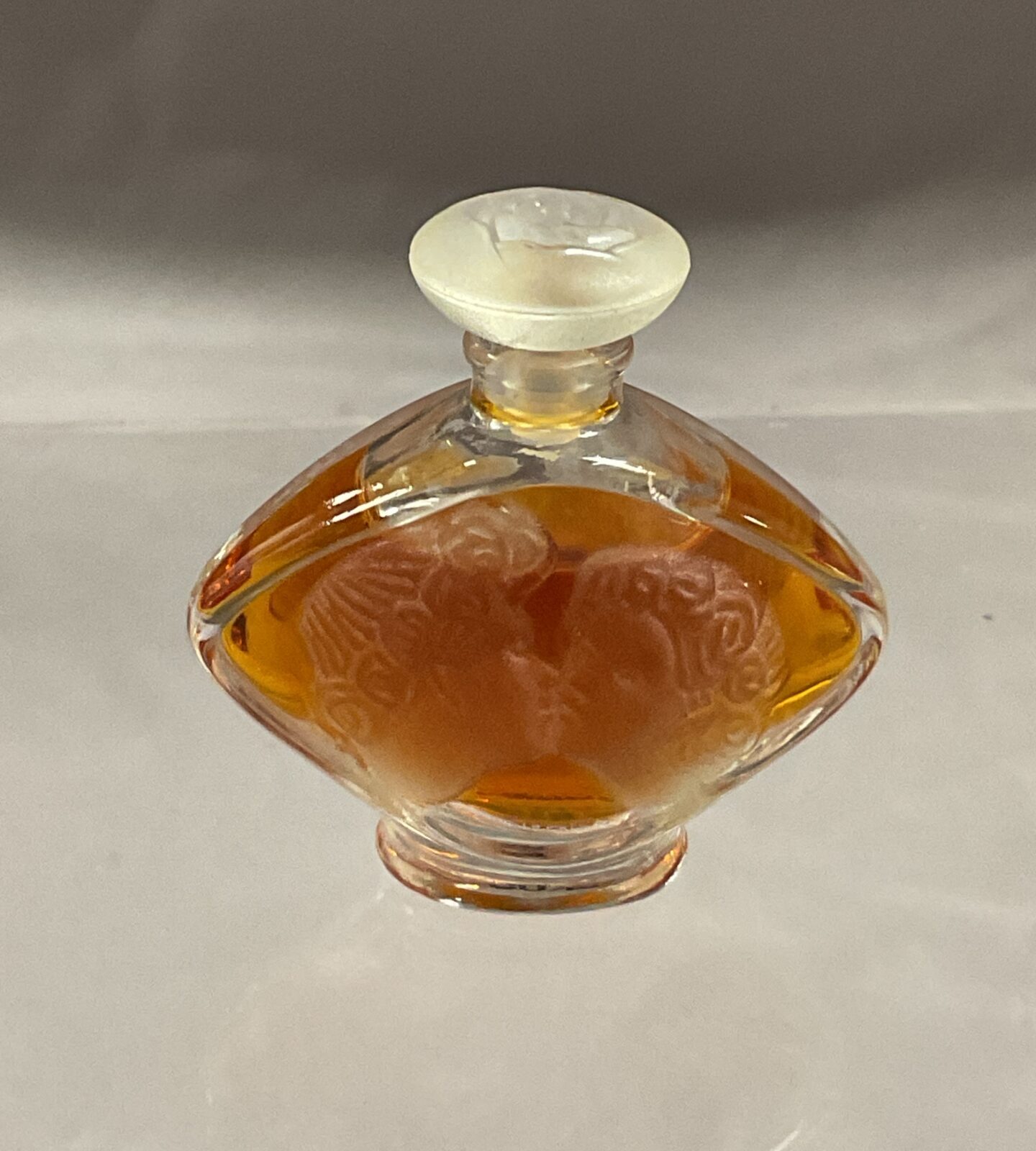 Small Lalique glass perfume sampler bottle