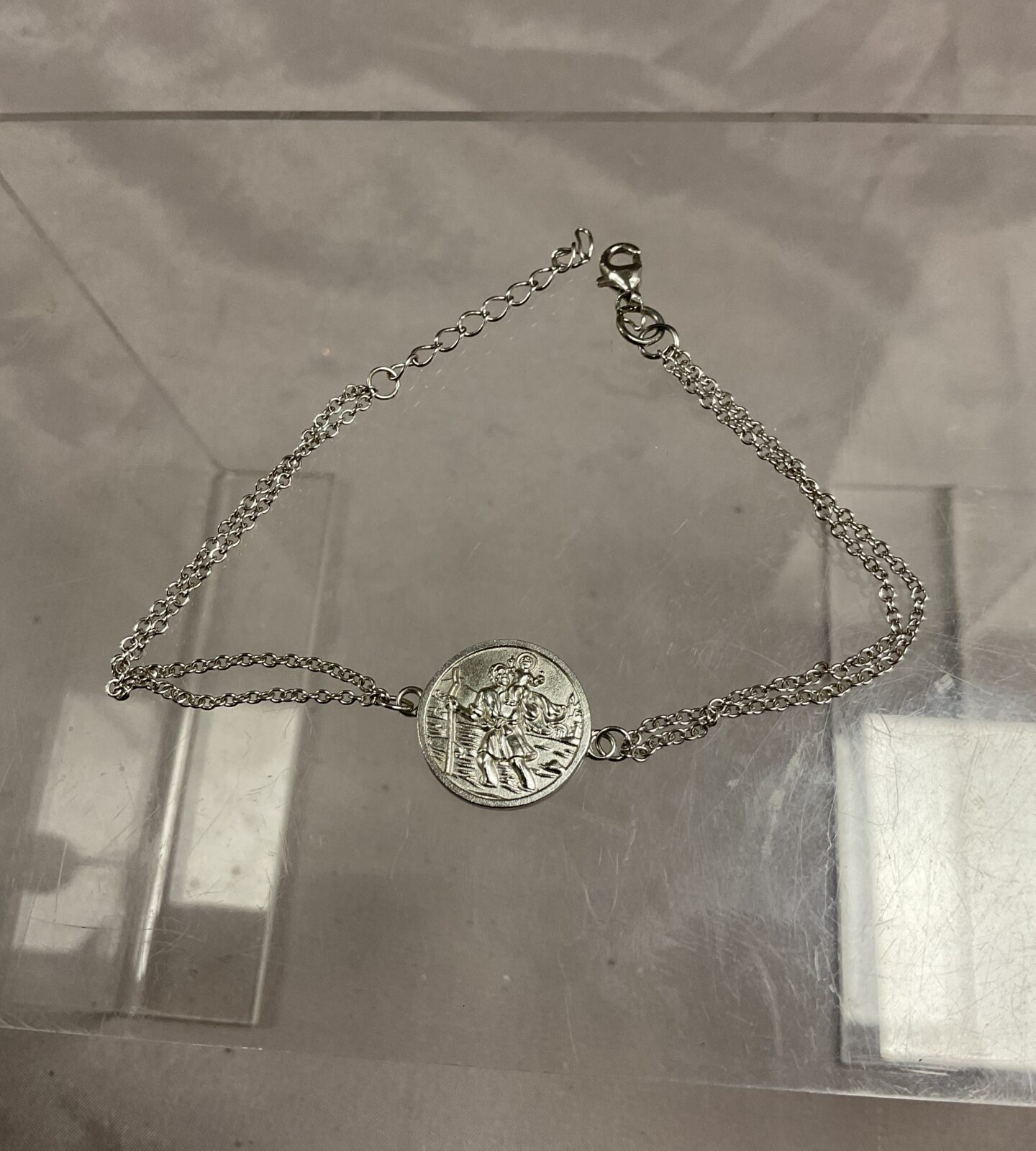 925 Silver St Christopher bracelet