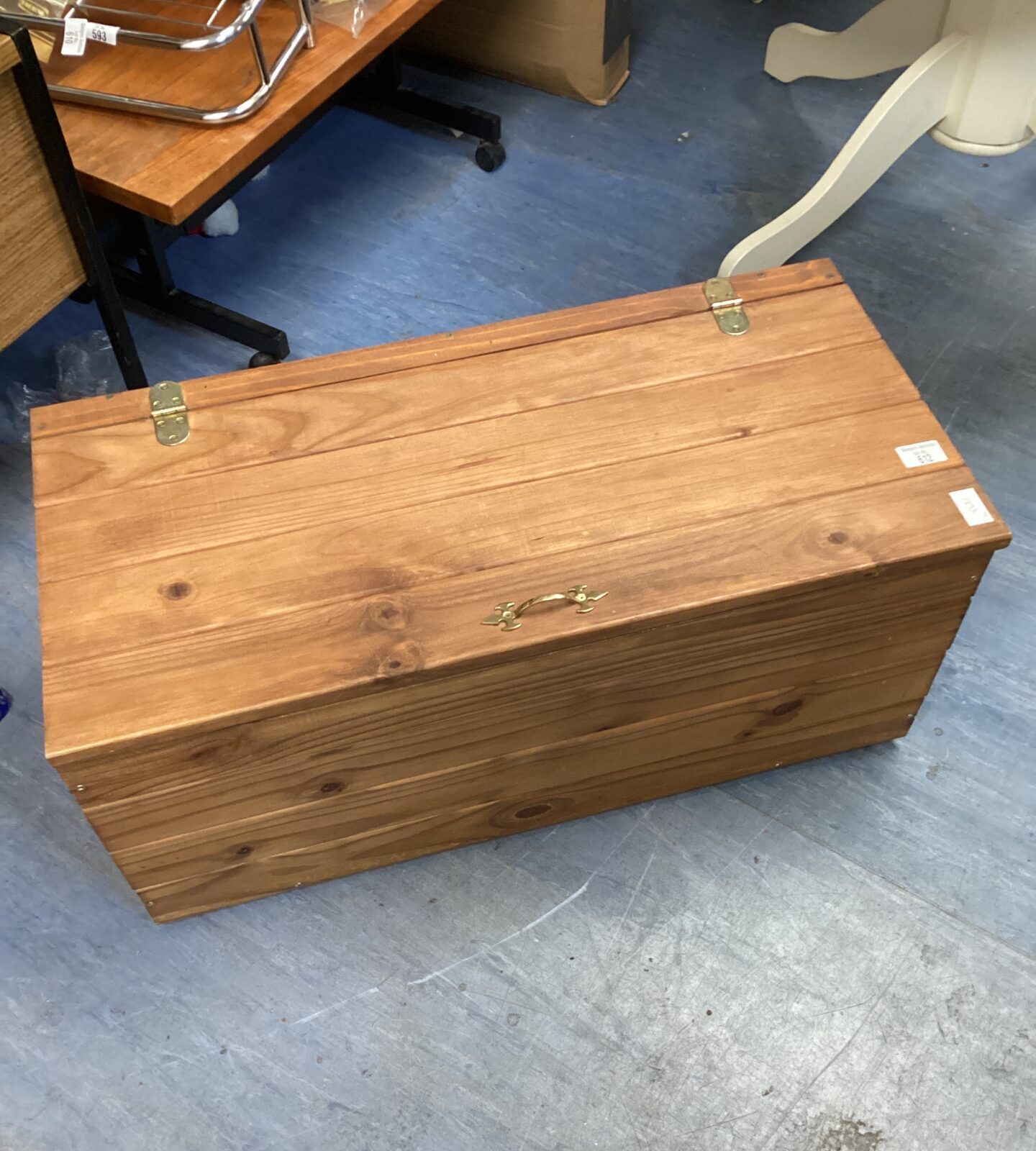 pine storage trunk