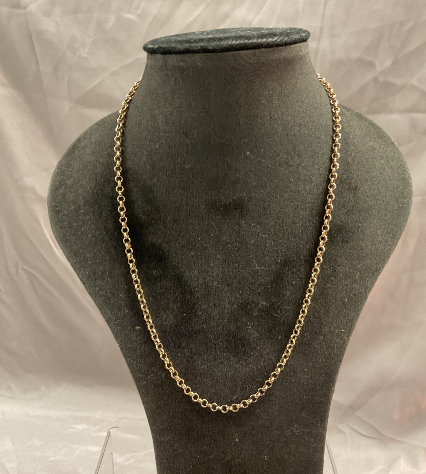 9ct gold chain 18” necklace 4.3g