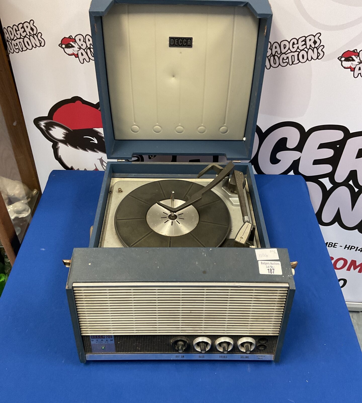 Decca 205 Deram pick up vinyl record player