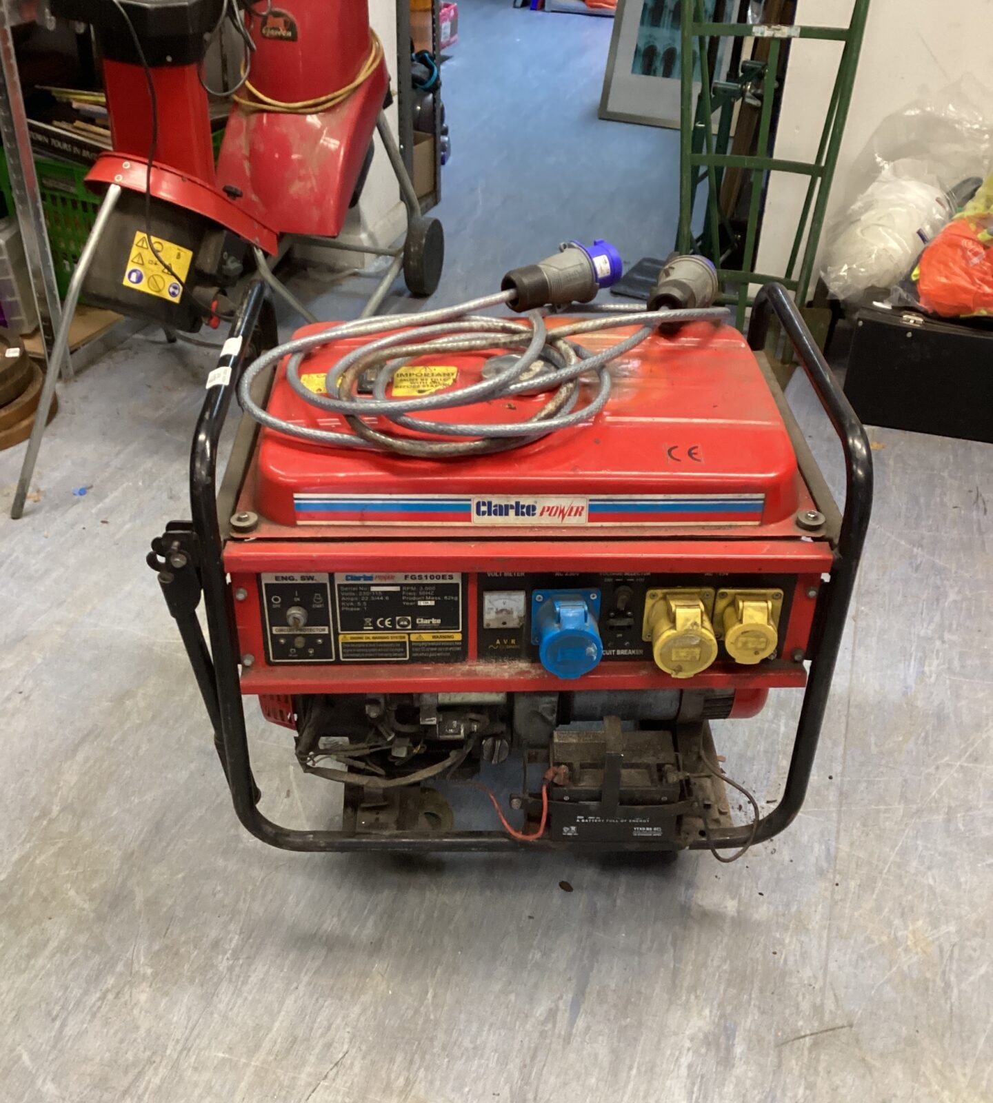 Clarkes Power Petrol Generator sold as seen