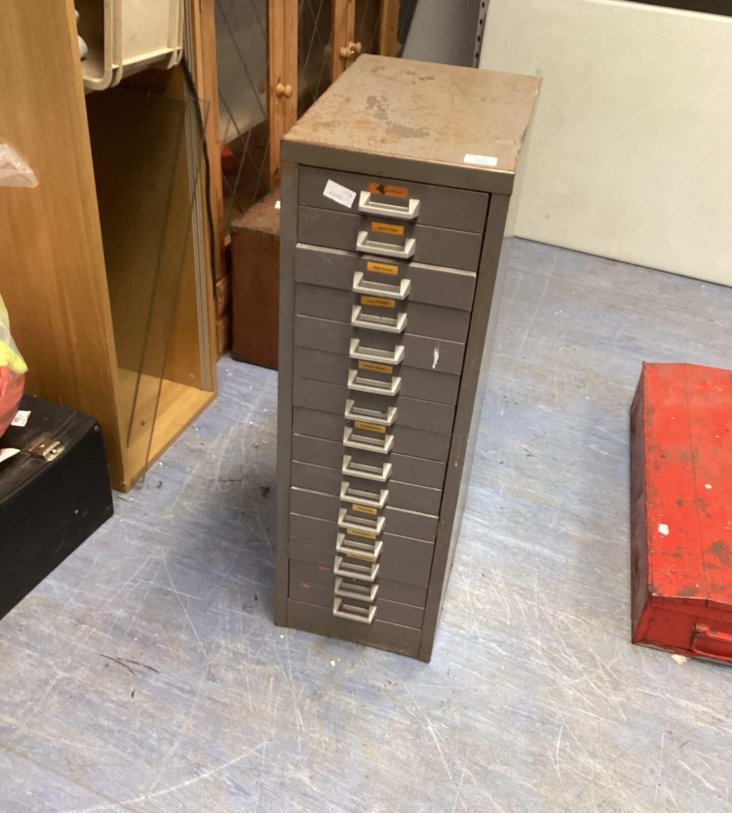 Set of engineers drawers