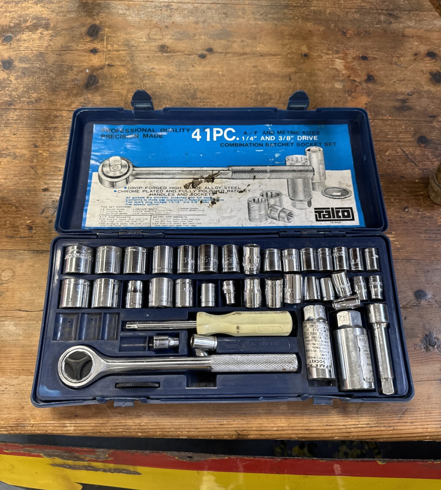 Talco ratchet & socket set