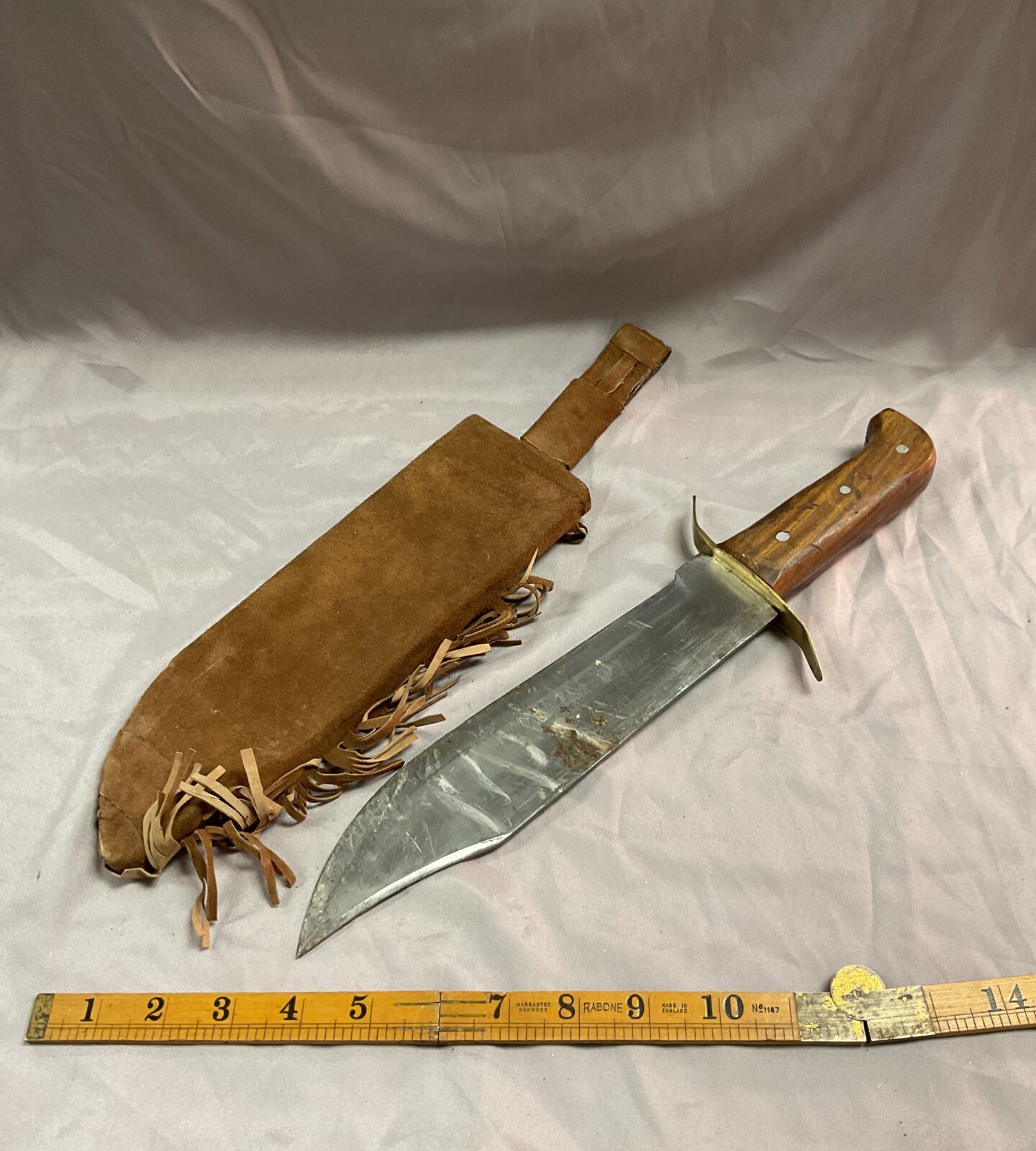 Large Indian style bowie knife