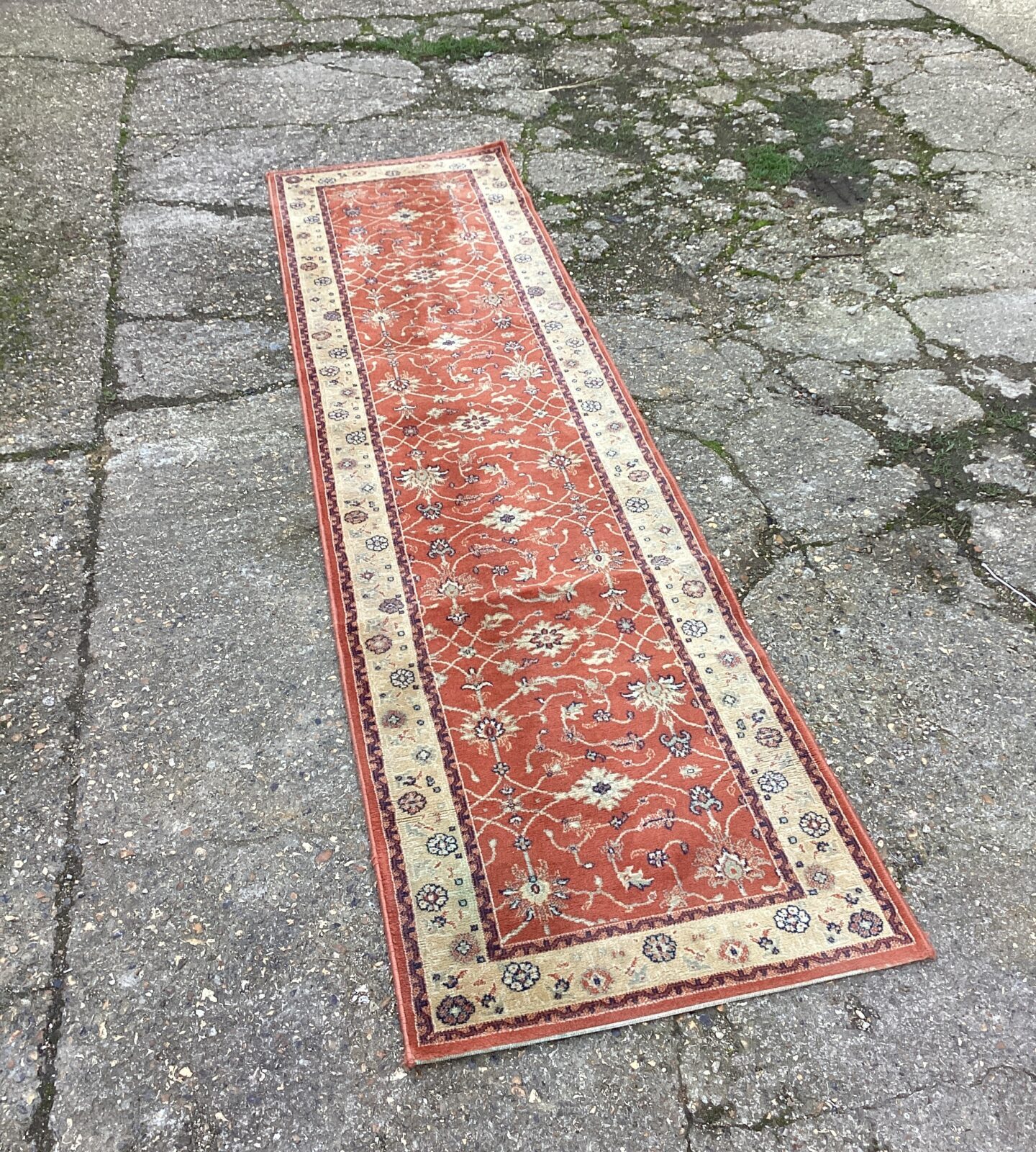 Royal keshan orange runner rug