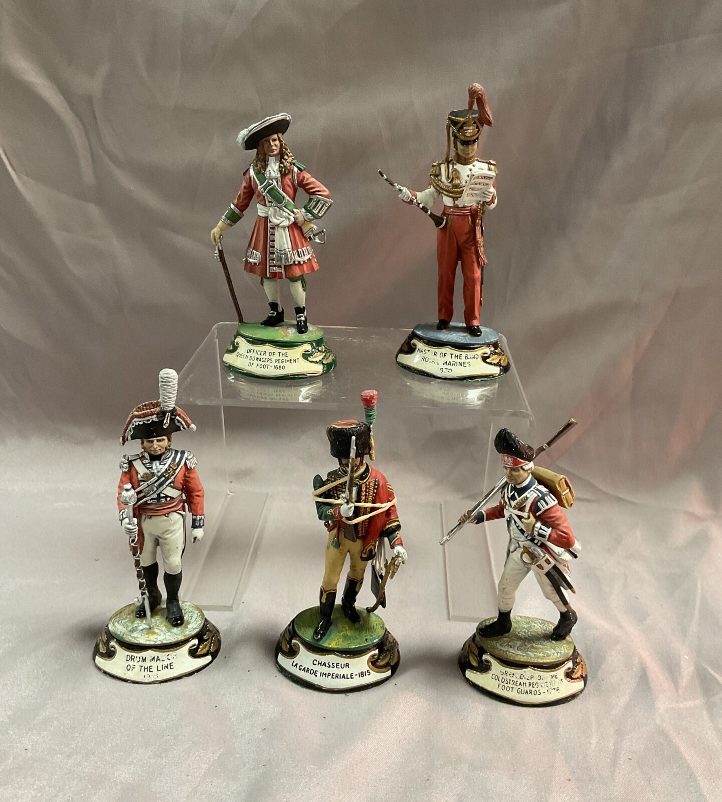 Five Chas Stadden napolionic and cavalier figures