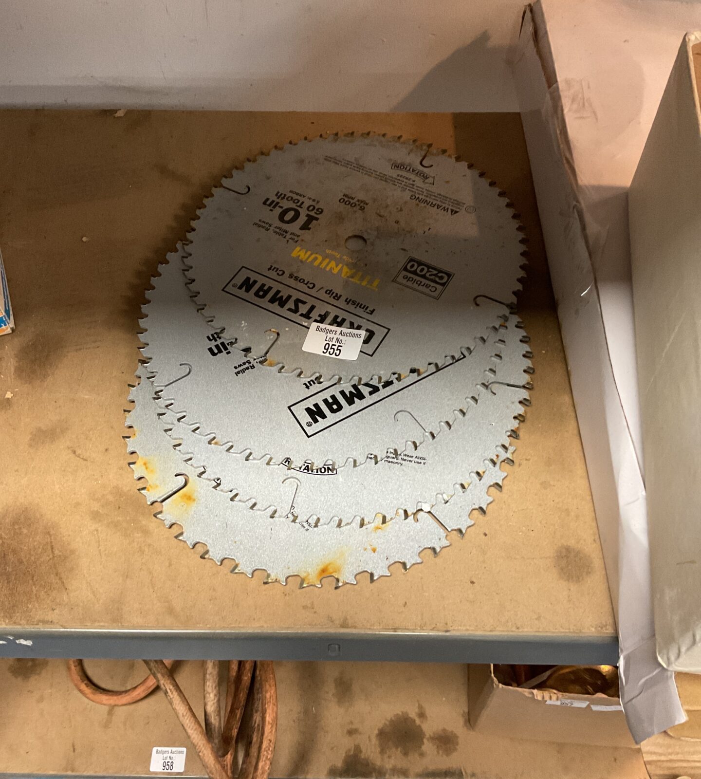 Four craftsman saw blades