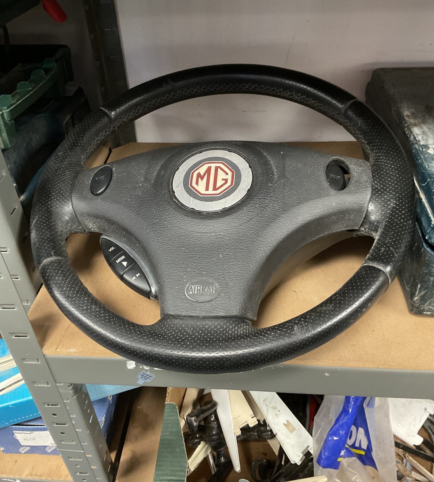 Mg car steering wheel