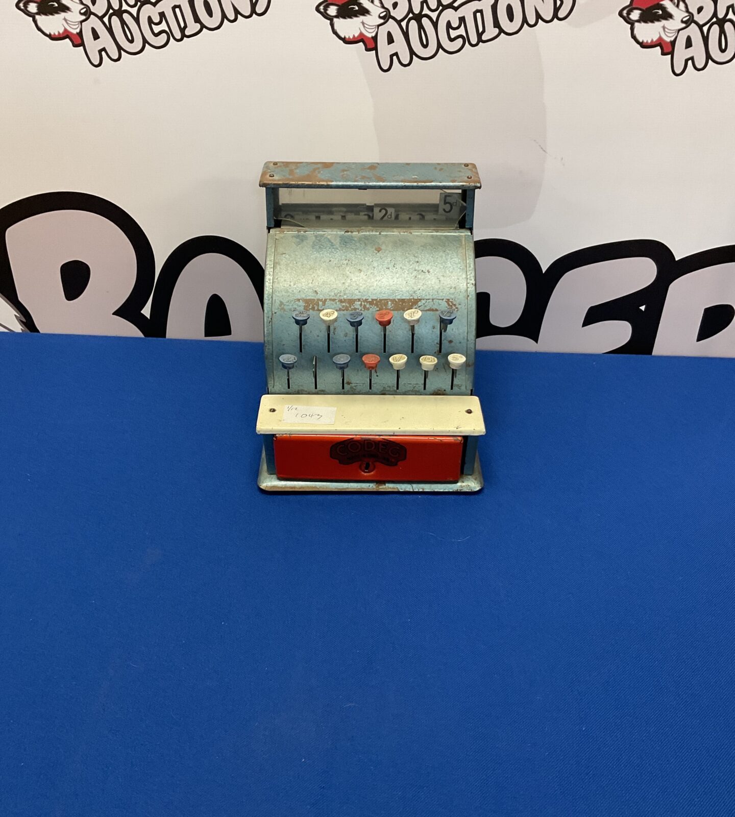 Vintage Codeg toy cash register