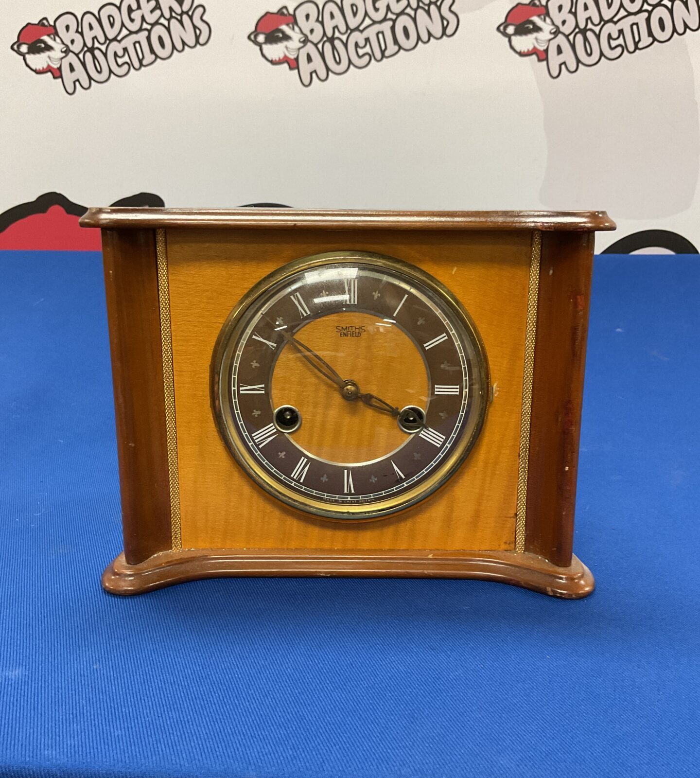 Smiths Enfield vintage mantle clock working