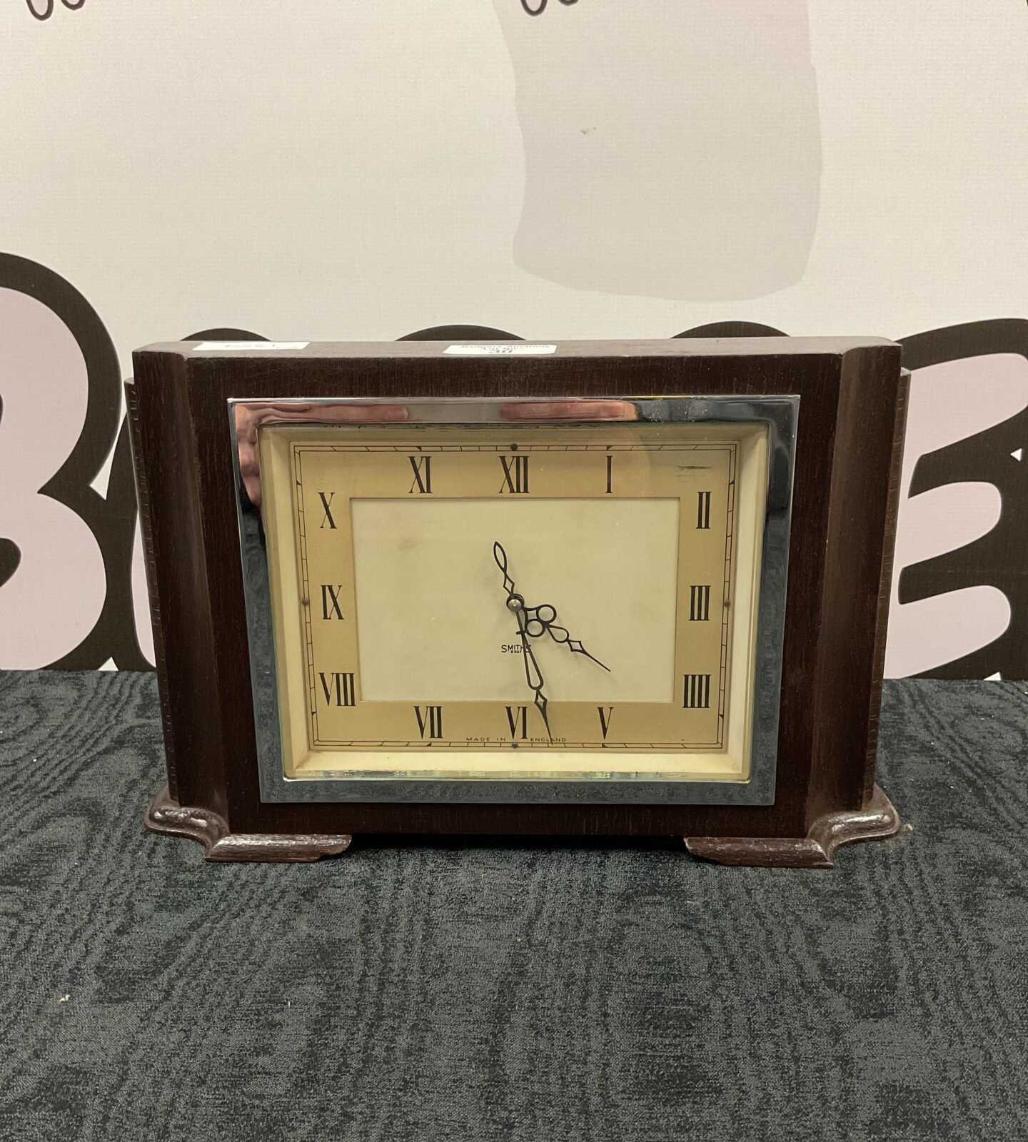 smiths art deco 8 day mantle clock working