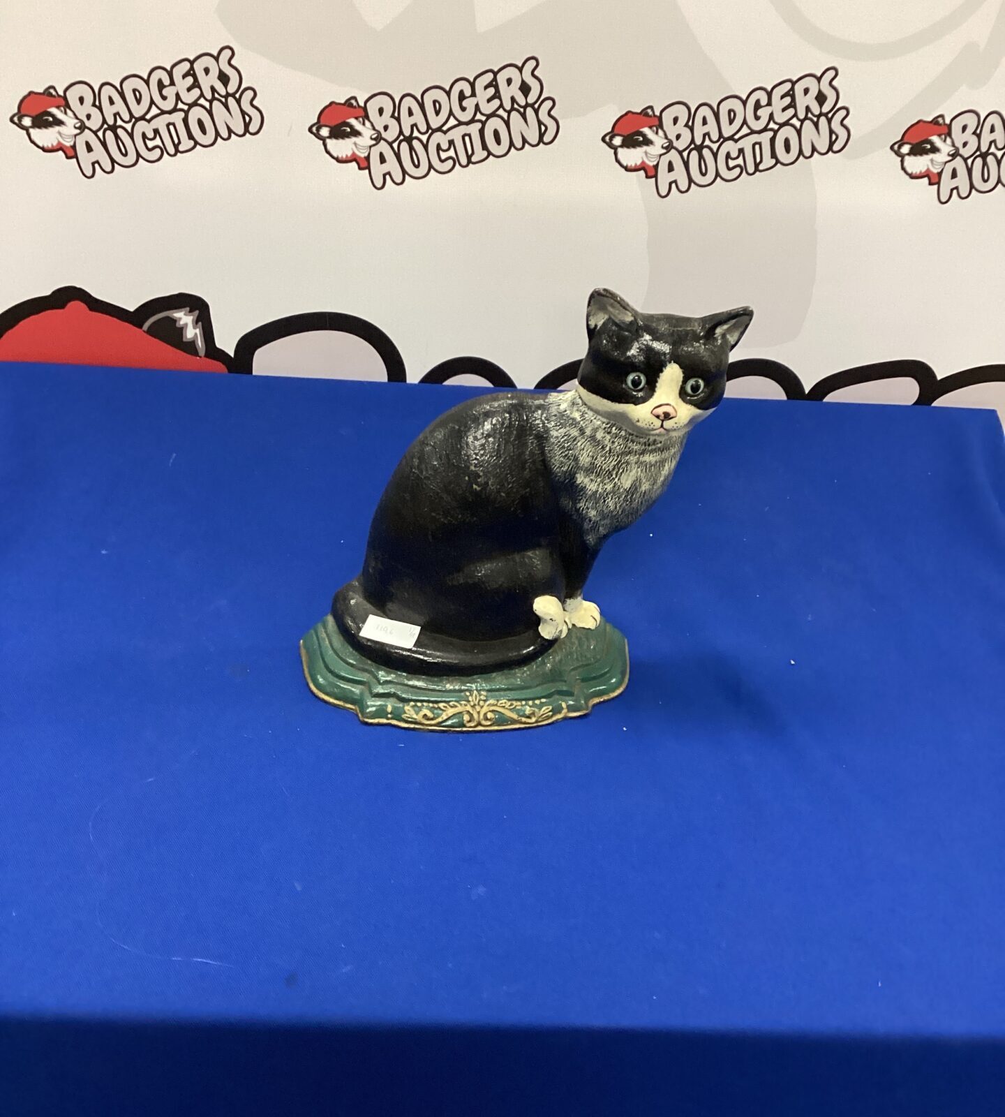 Cast Iron vintage Cat door stop