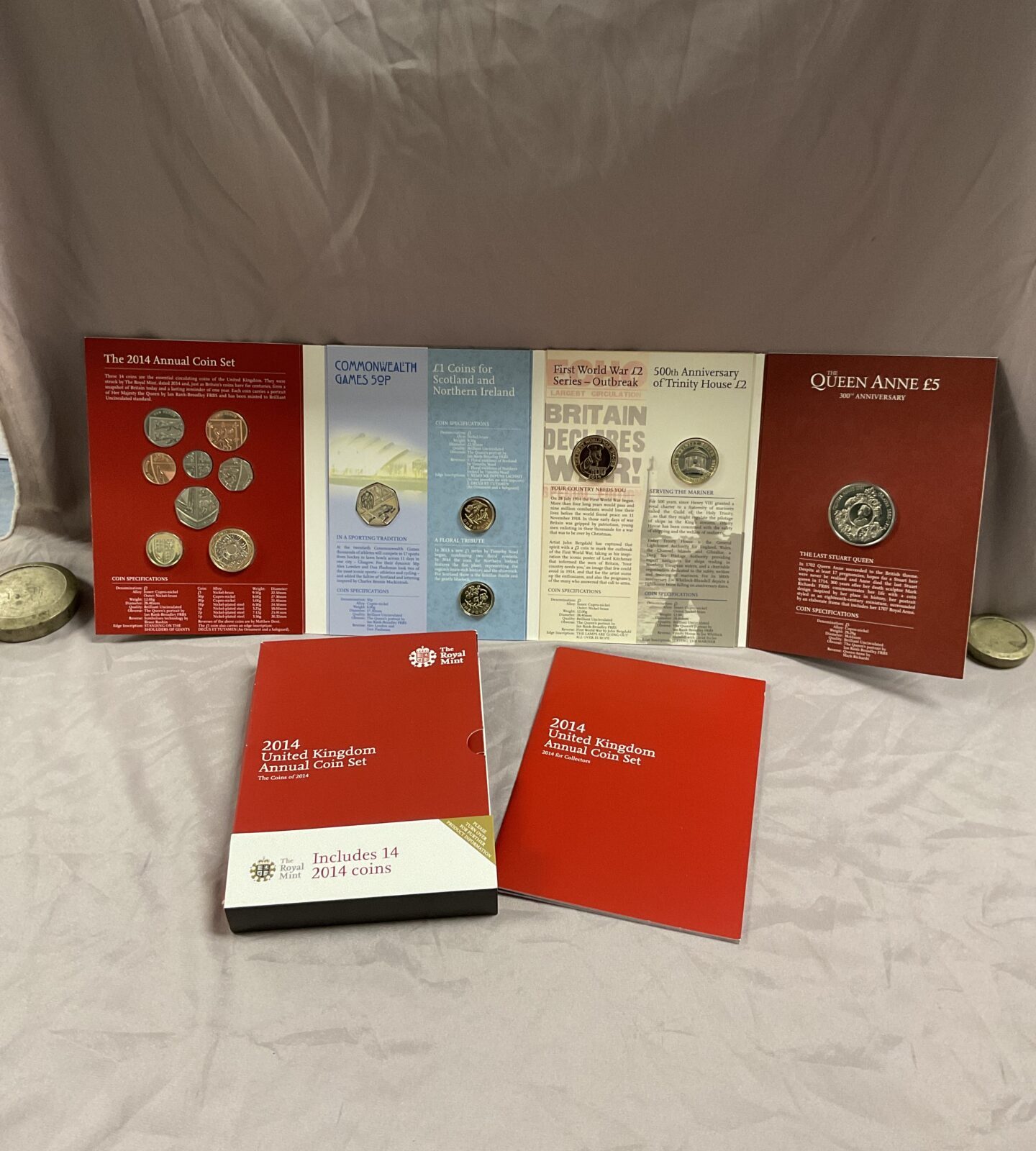 2014 United Kingdom annual coin set includes 14 coins