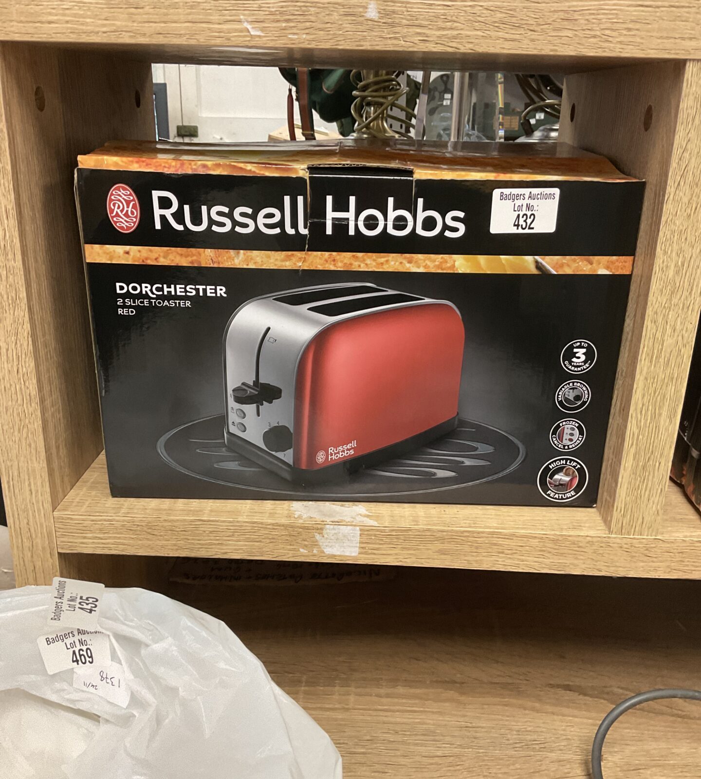 Russel hobbs 2 slice toaster red