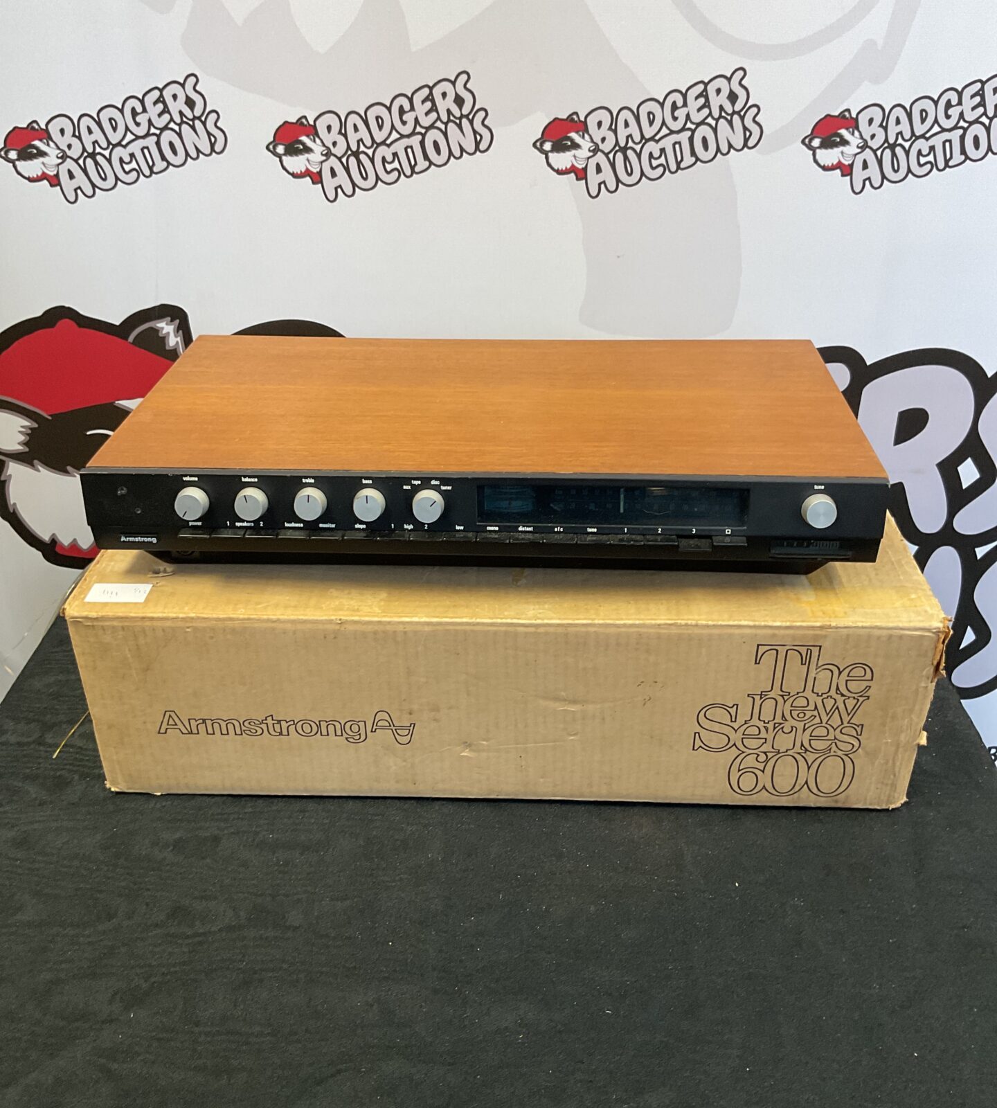 Vintage Armstrong series 626 in teak amplifier with original box