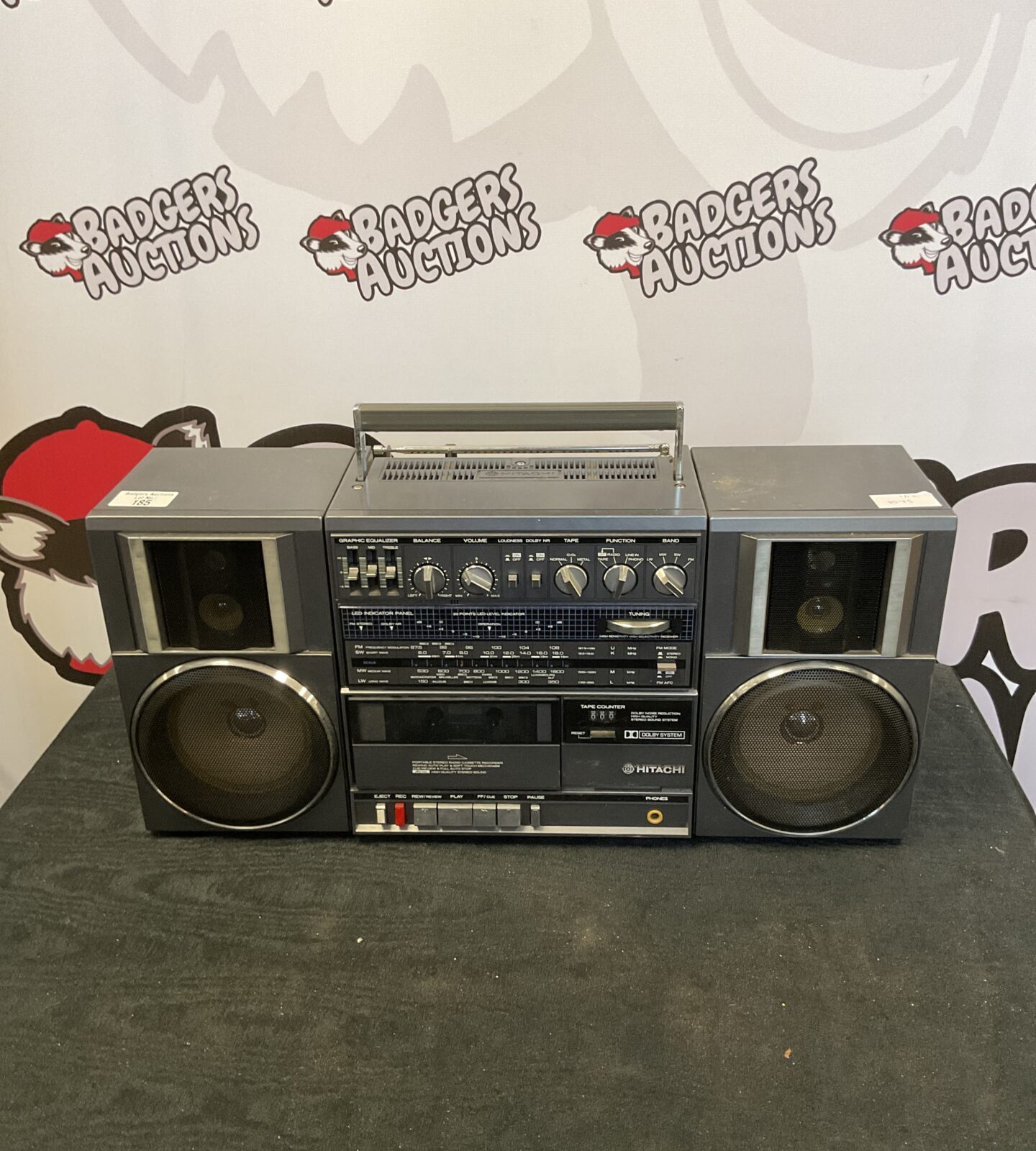 Retro Hitachi ghettoblaster/portable stereo