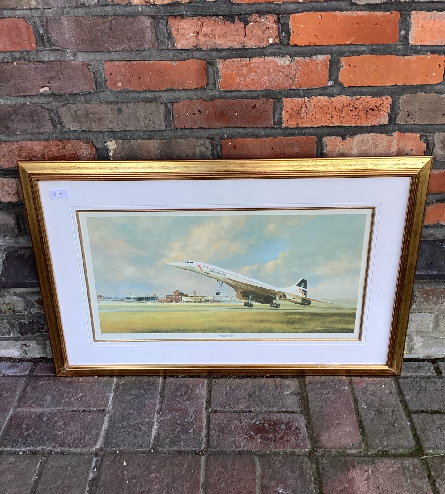 Terry harrison framed british airways concorde print