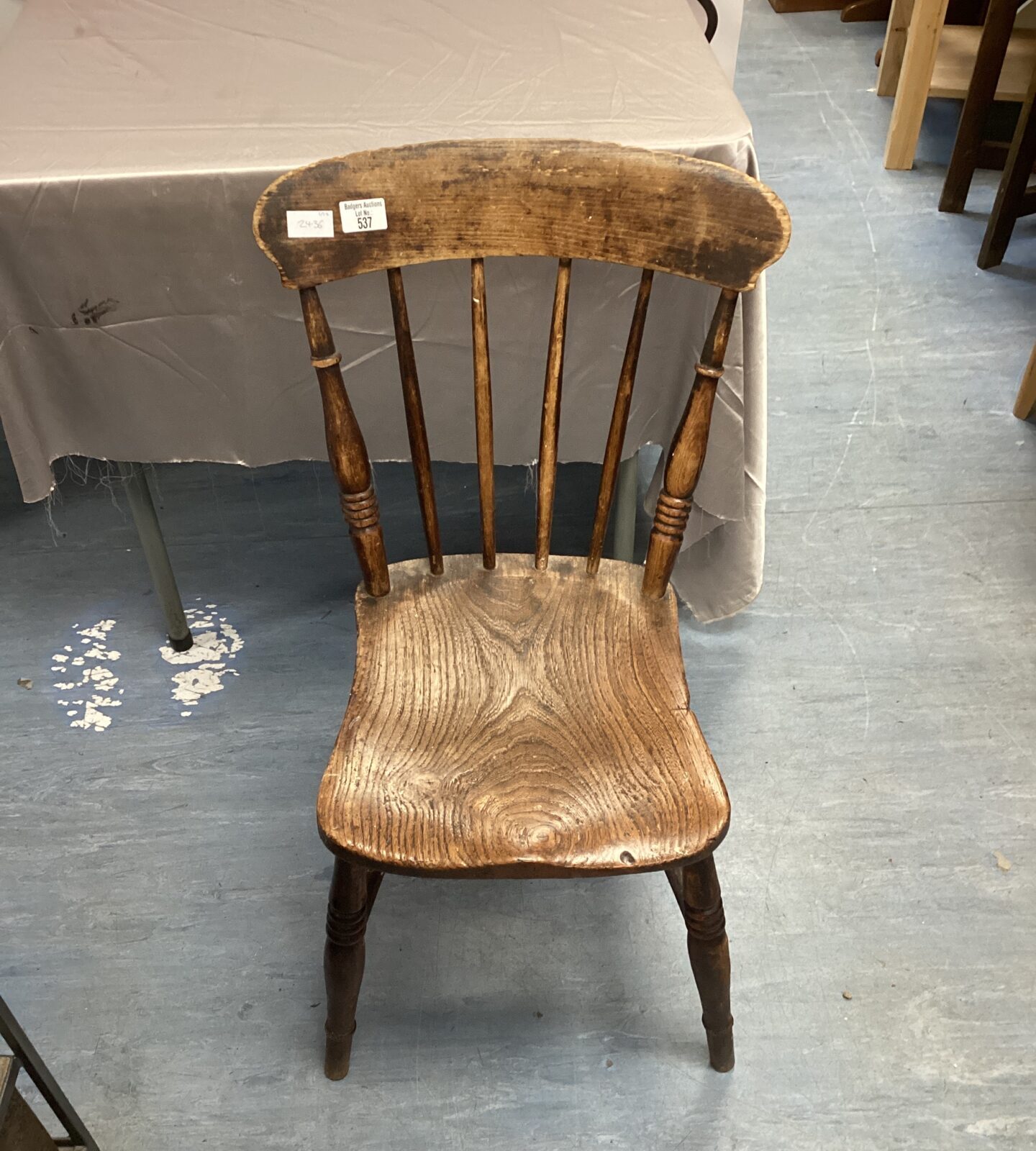 antique stick backed chair