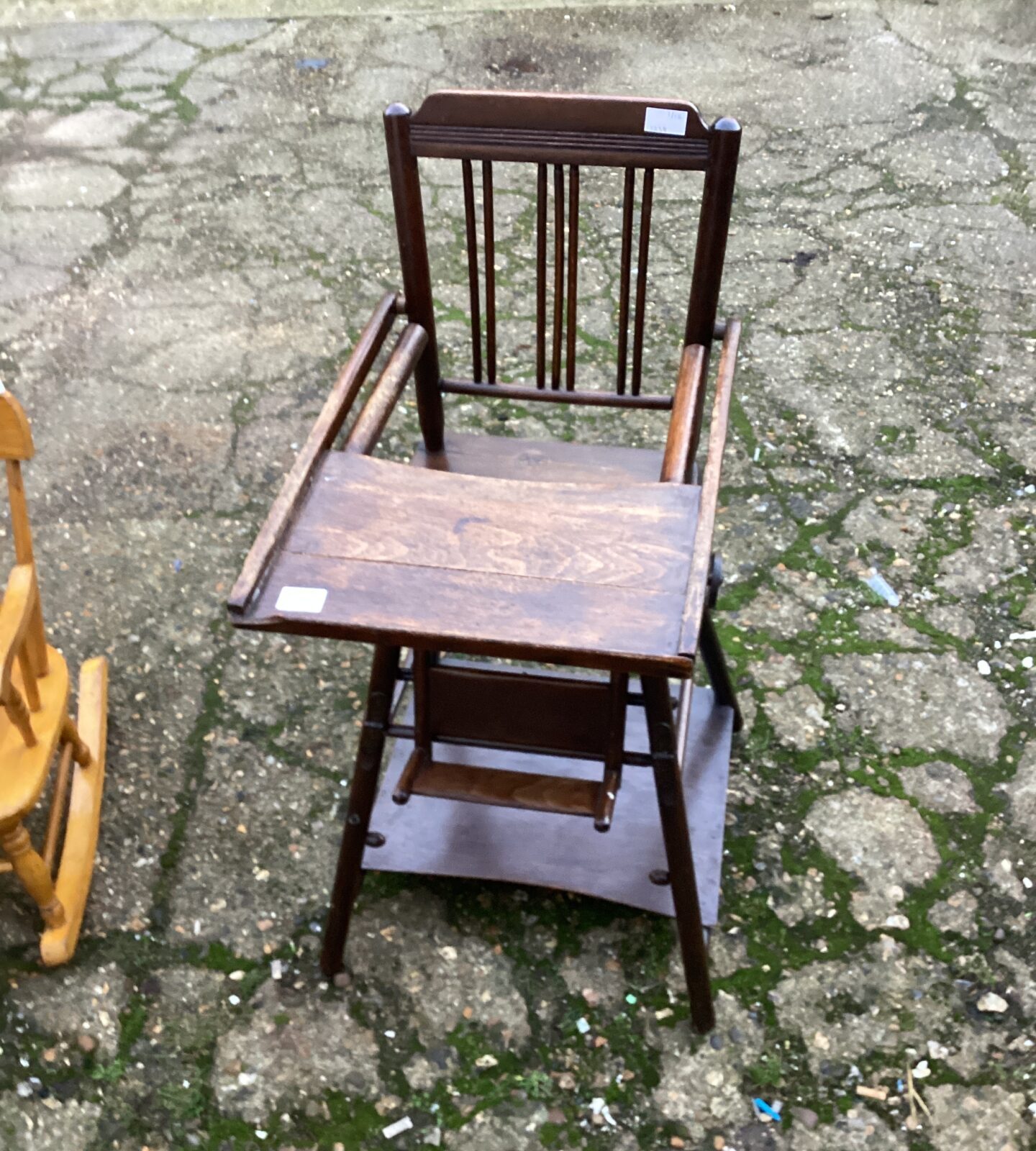 vintage childs high chair