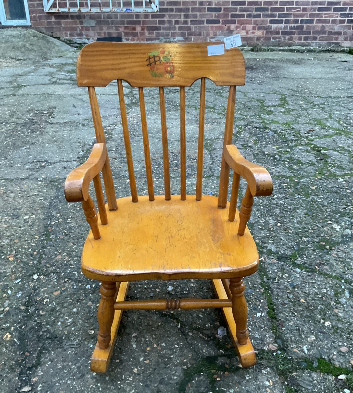 Pine childs rocking chair