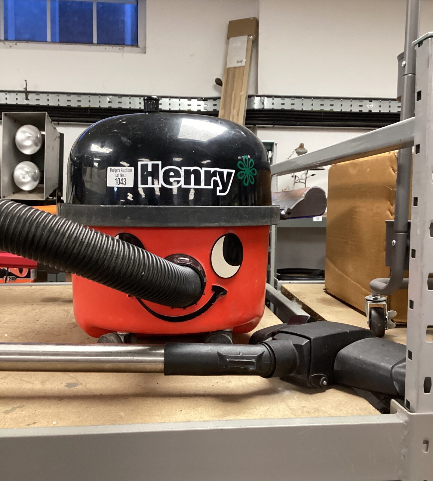 Henry Vacuum Cleaner working