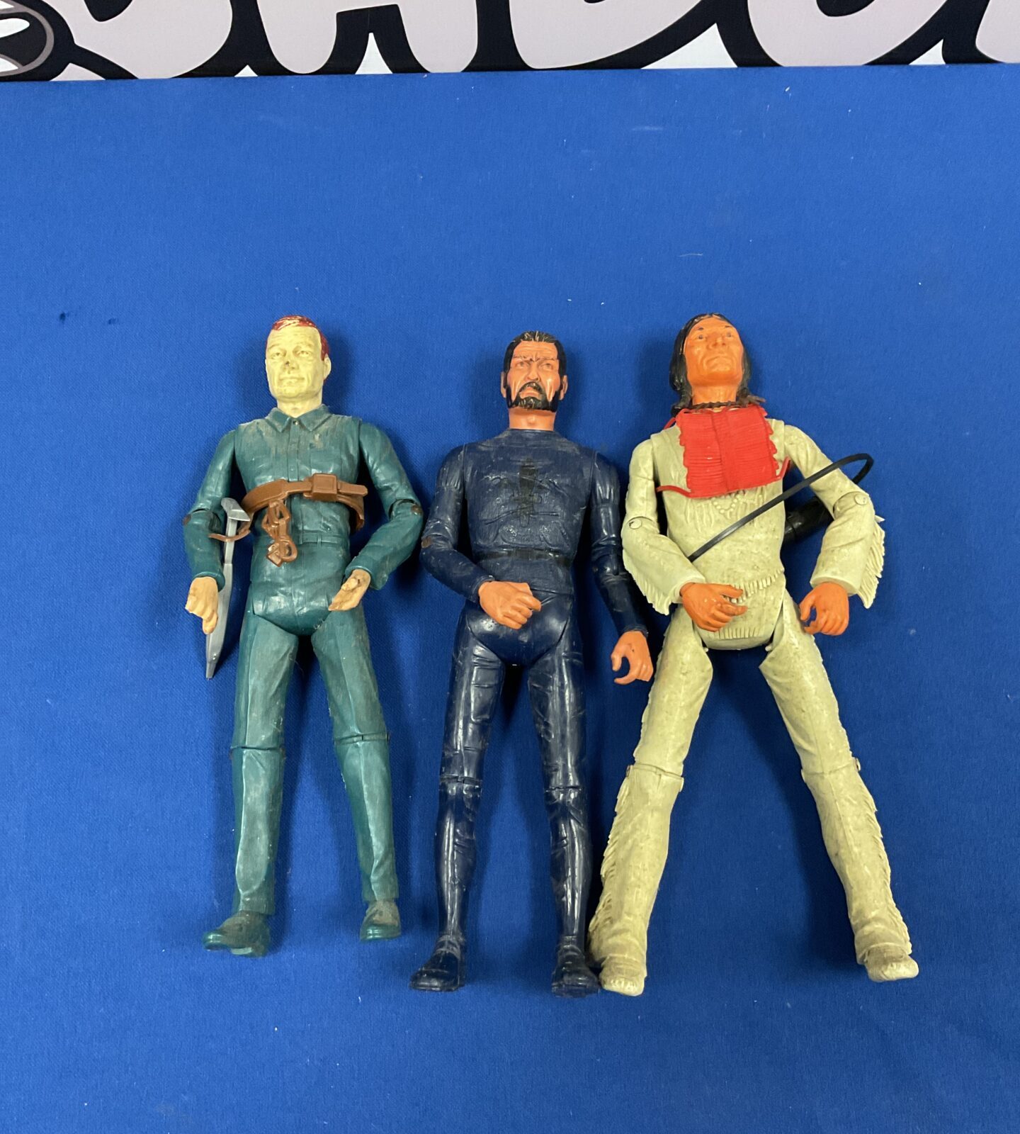 three Marx Johnny west action figures