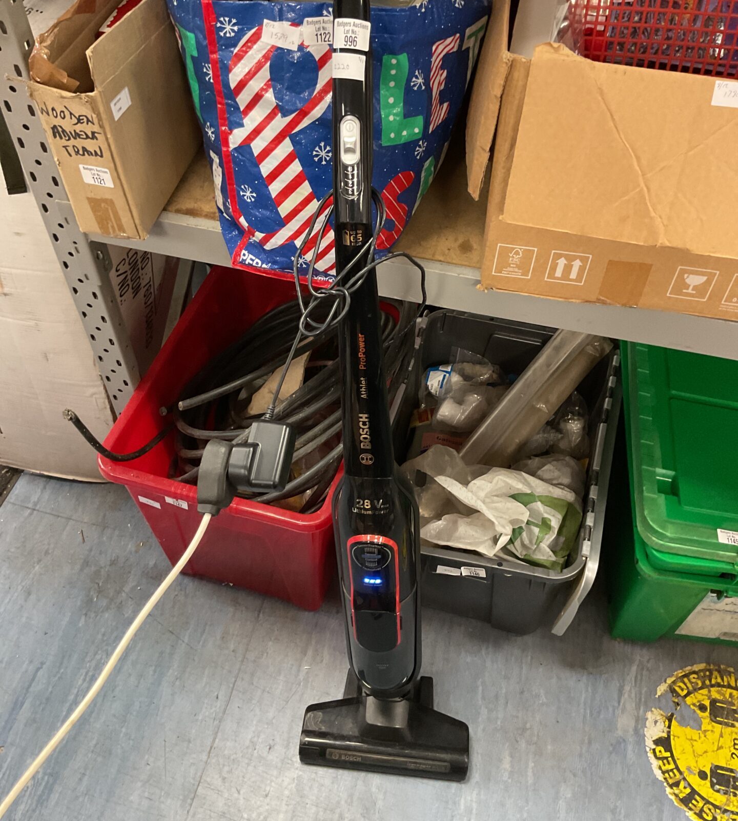 Bosch athlet pro power cord hoover lights up