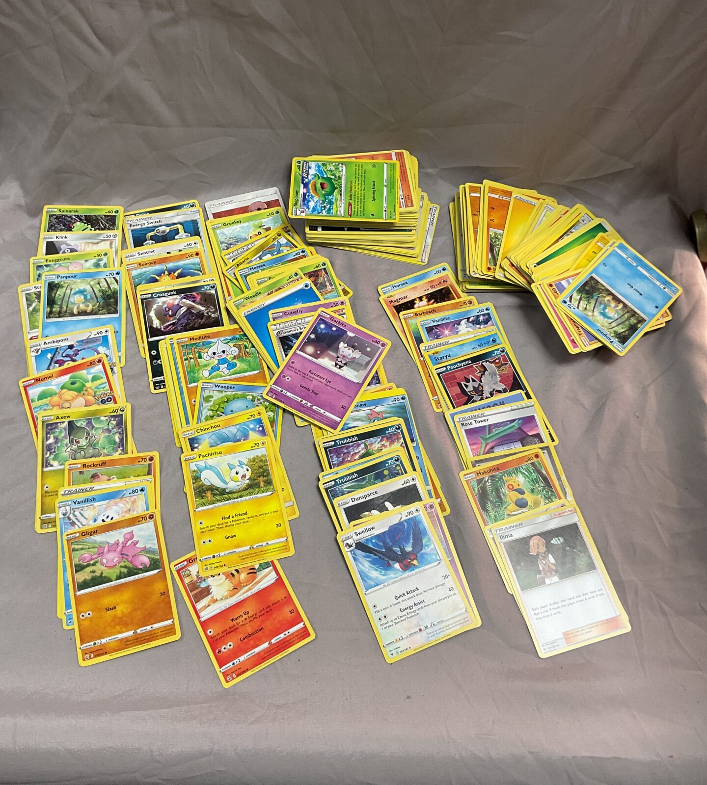 Large collection of Pokemon cards