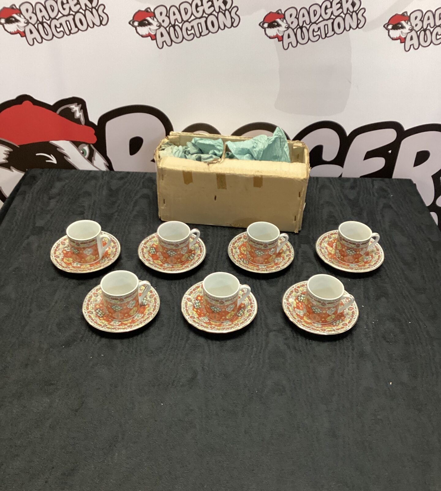 Set of Japanese Porcelain coffee cups