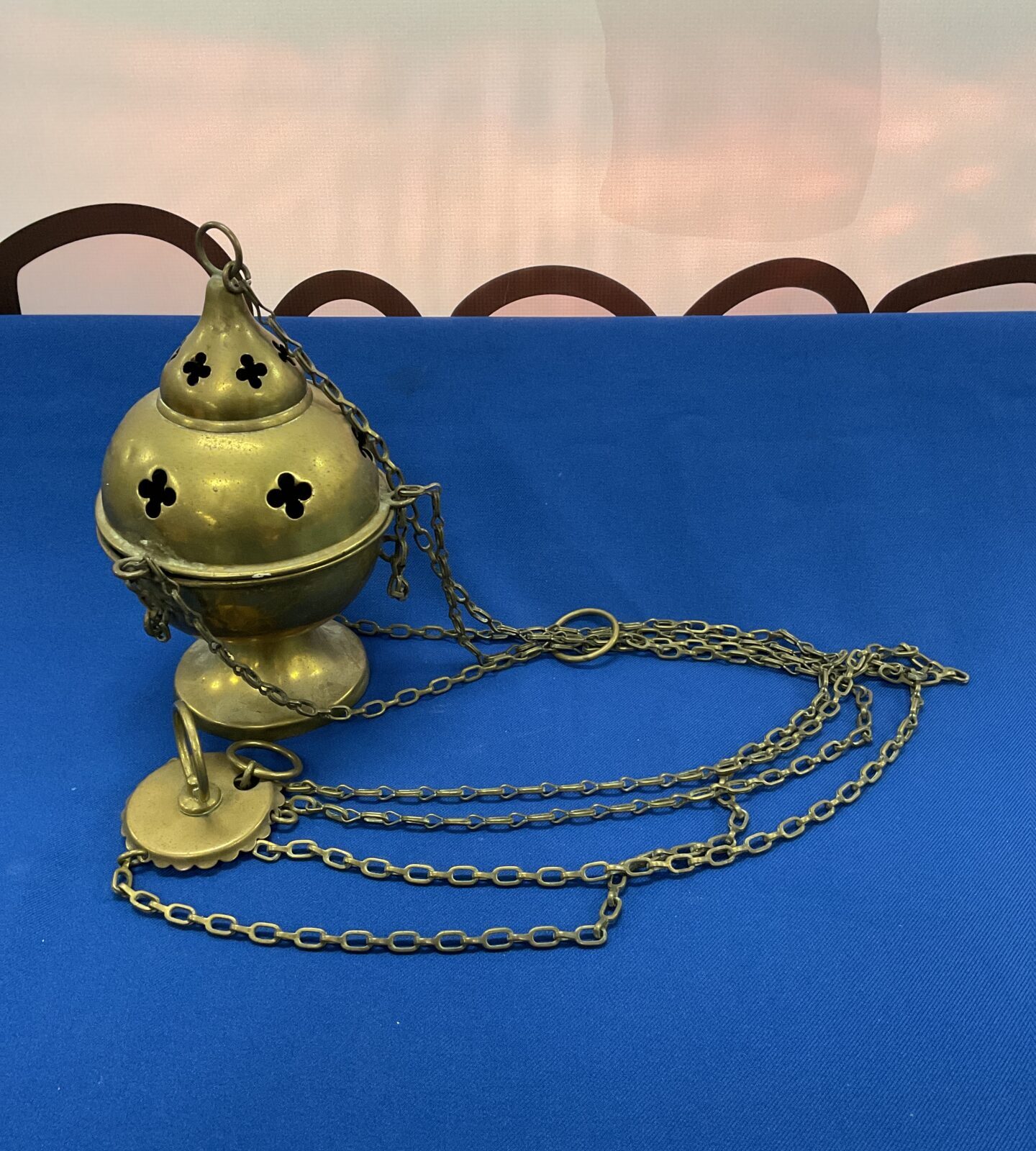 original brass thurible censer incense burner