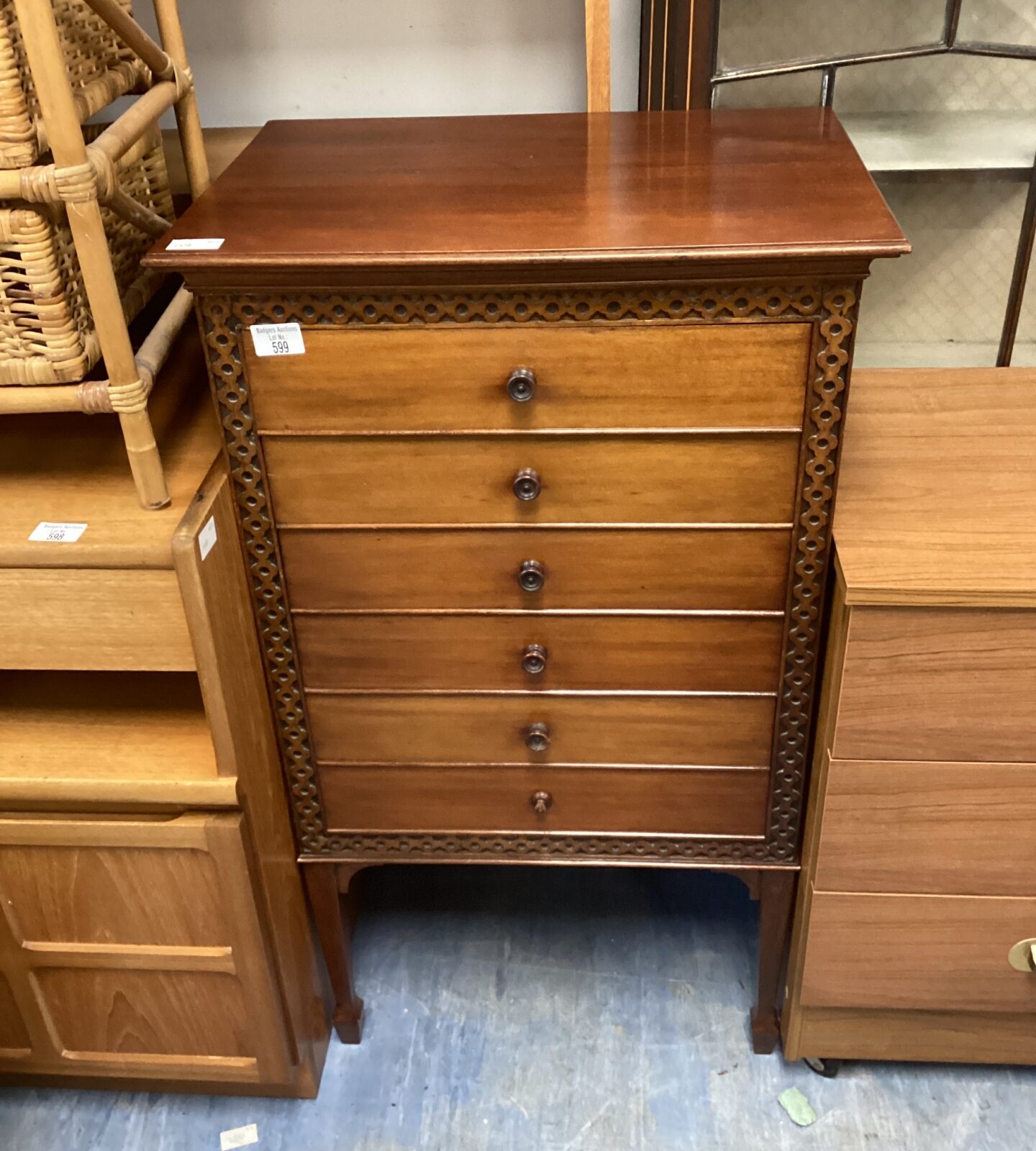 mahogany music sheet drawers