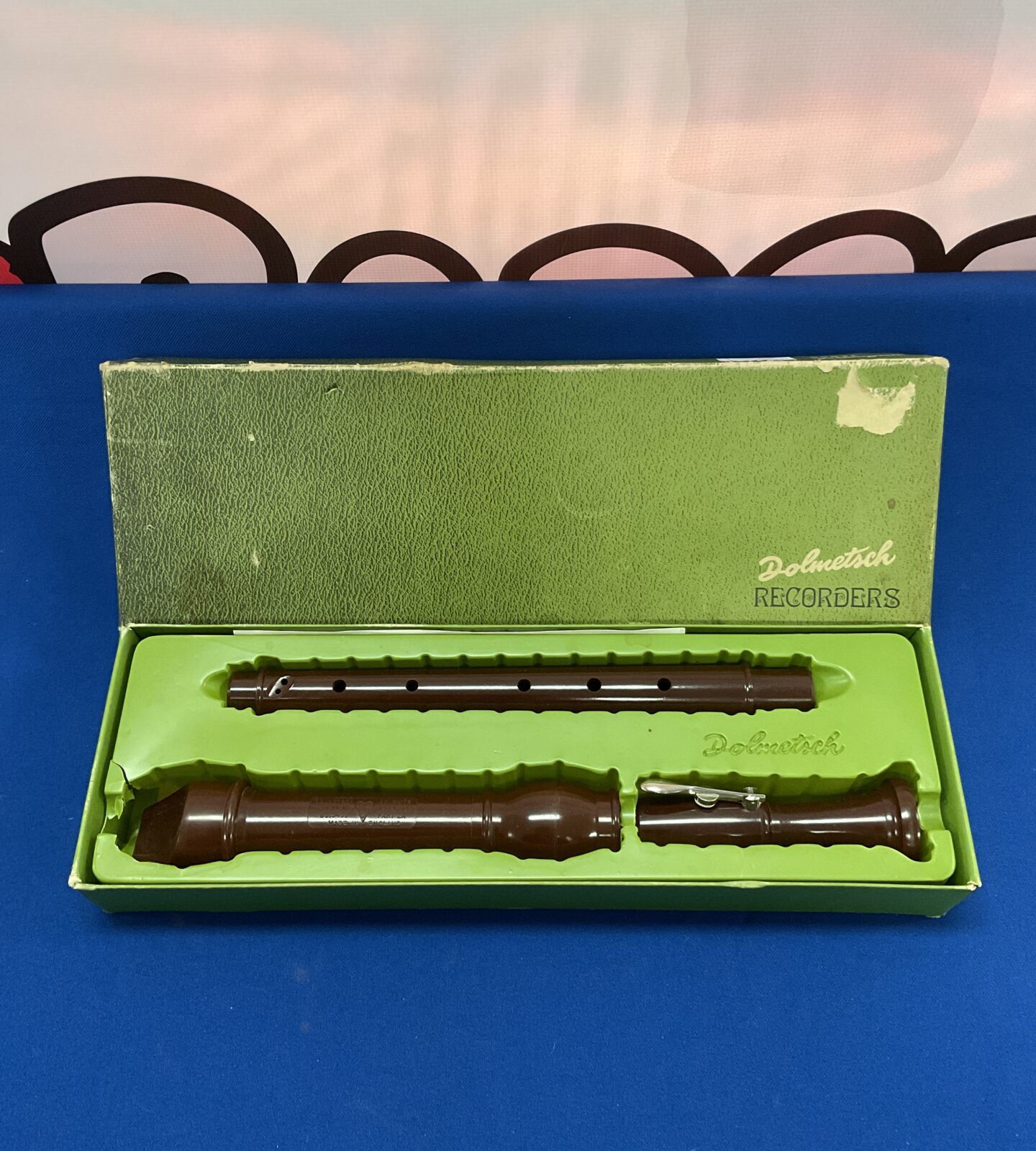 Vintage dolmetsch recorder in original box