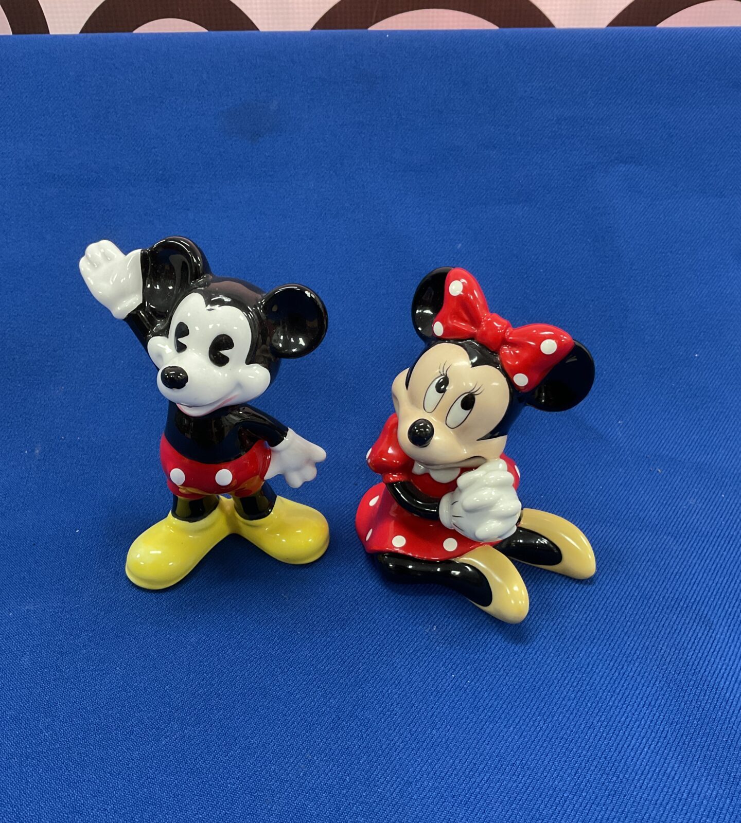 Disney japan porcelain mickey & mini mouse figurines