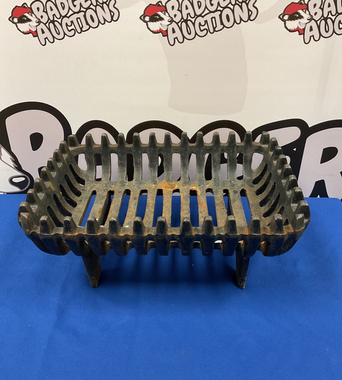 Cast iron fireplace basket 15.5” x 11”