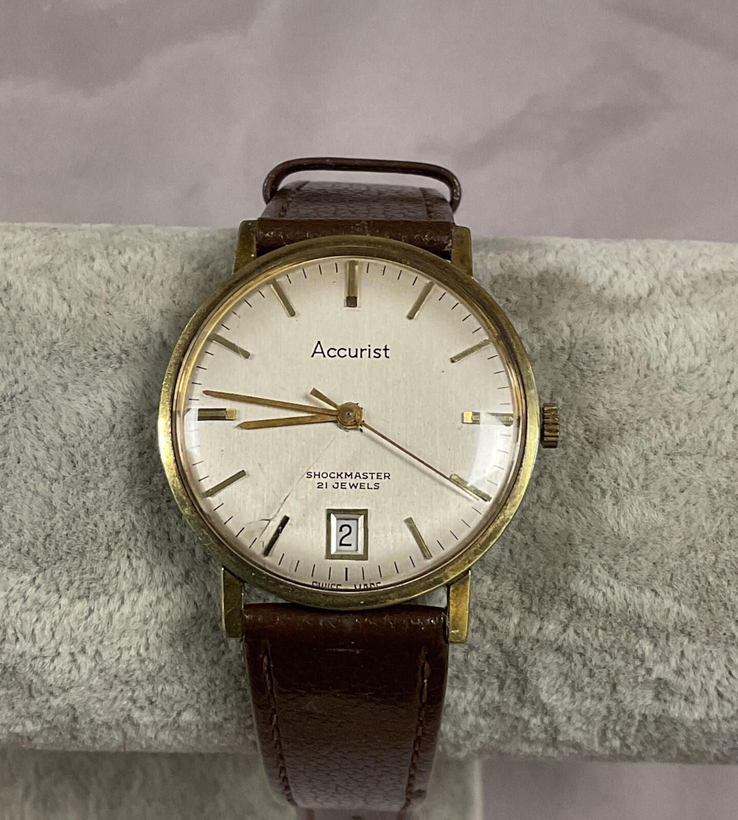 Accurist gents mechanical wristwatch working